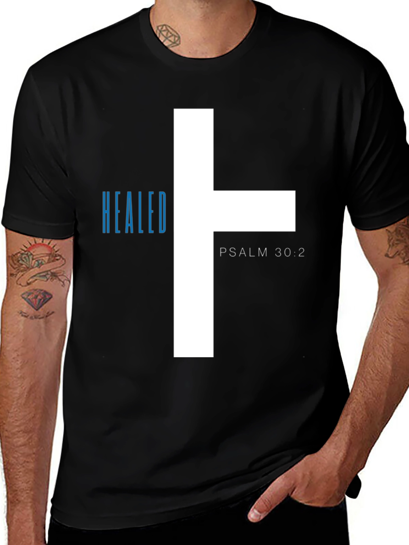 Healed Psalm 30:2 Graphic T-Shirt