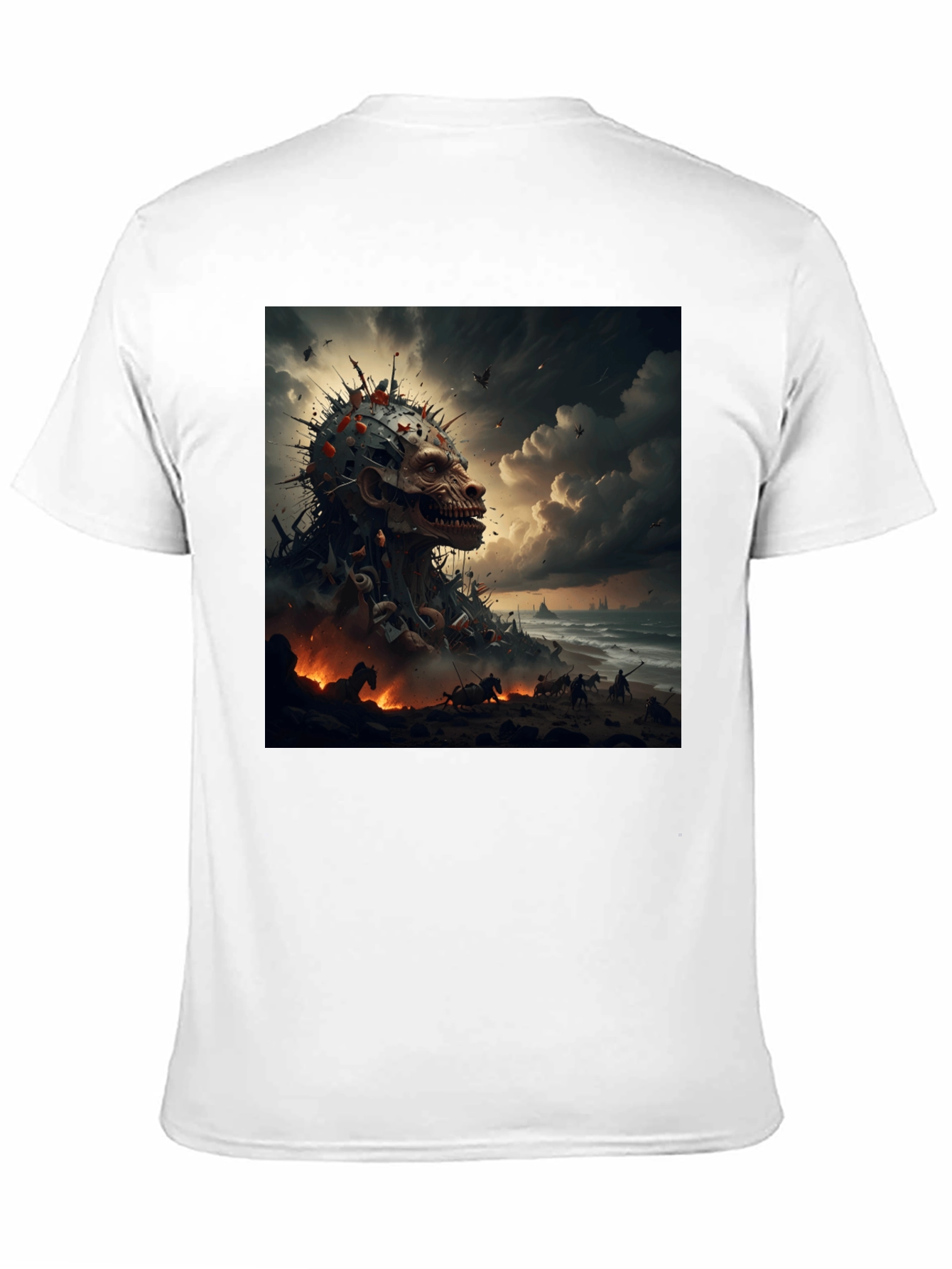 Apocalyptic Skull T-Shirt - Edgy Graphic Tee