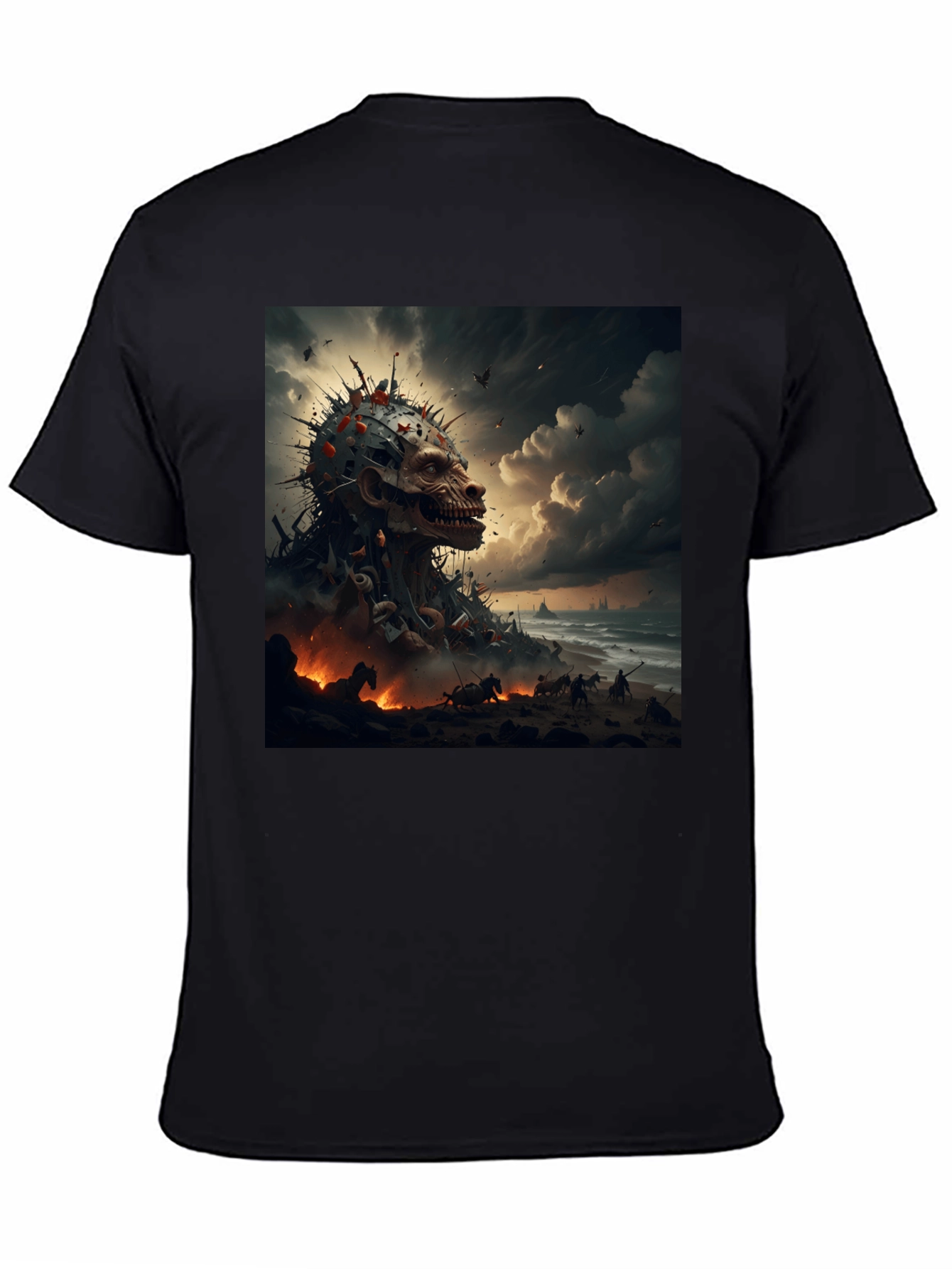 Apocalyptic Skull T-Shirt - Edgy Graphic Tee