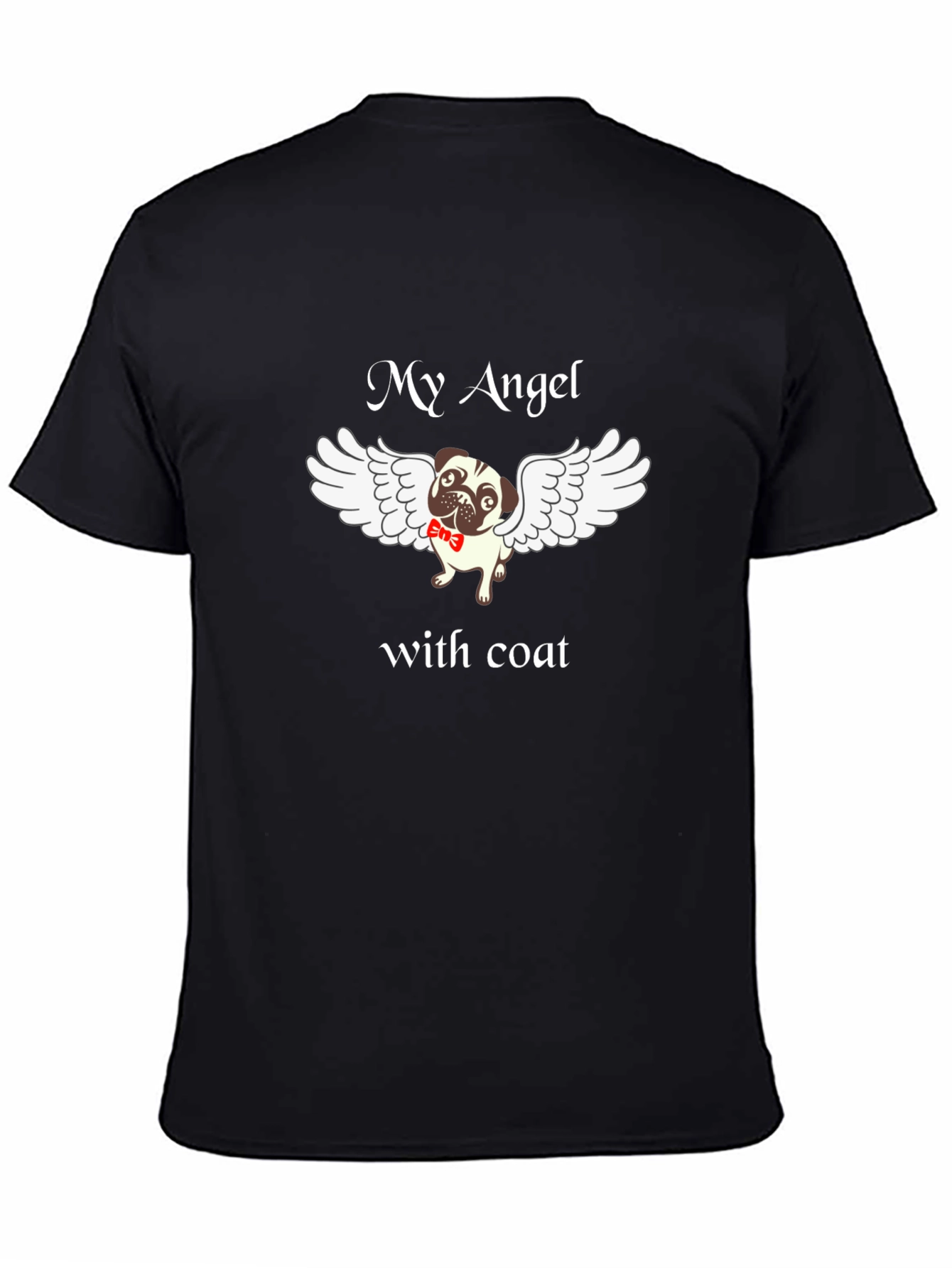 My Angel Pug T-Shirt Dog with Wings