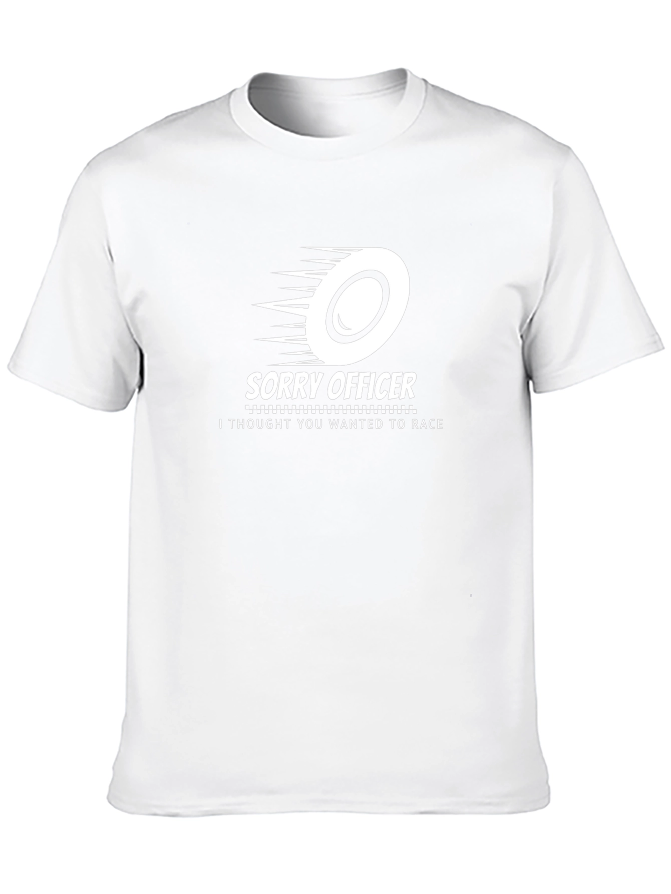Sorry Officer Race Car T-Shirt