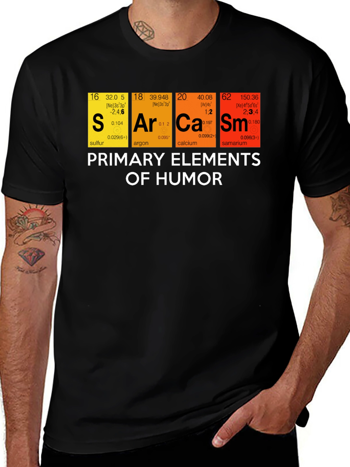 Sarcasm Humor Elements Graphic T-Shirt