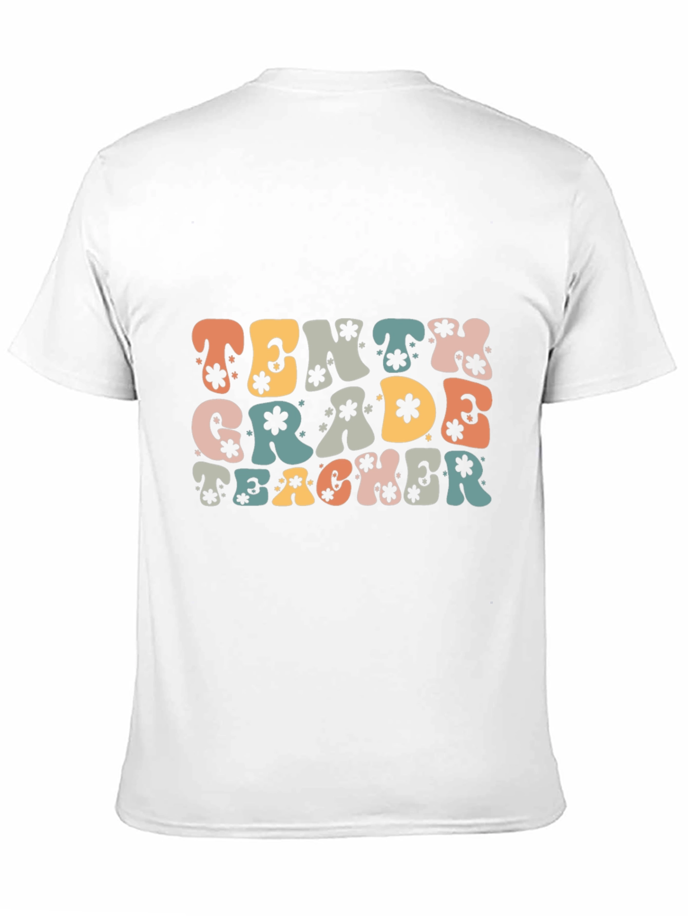 Tenth Grade Teacher Retro Graphic T-Shirt