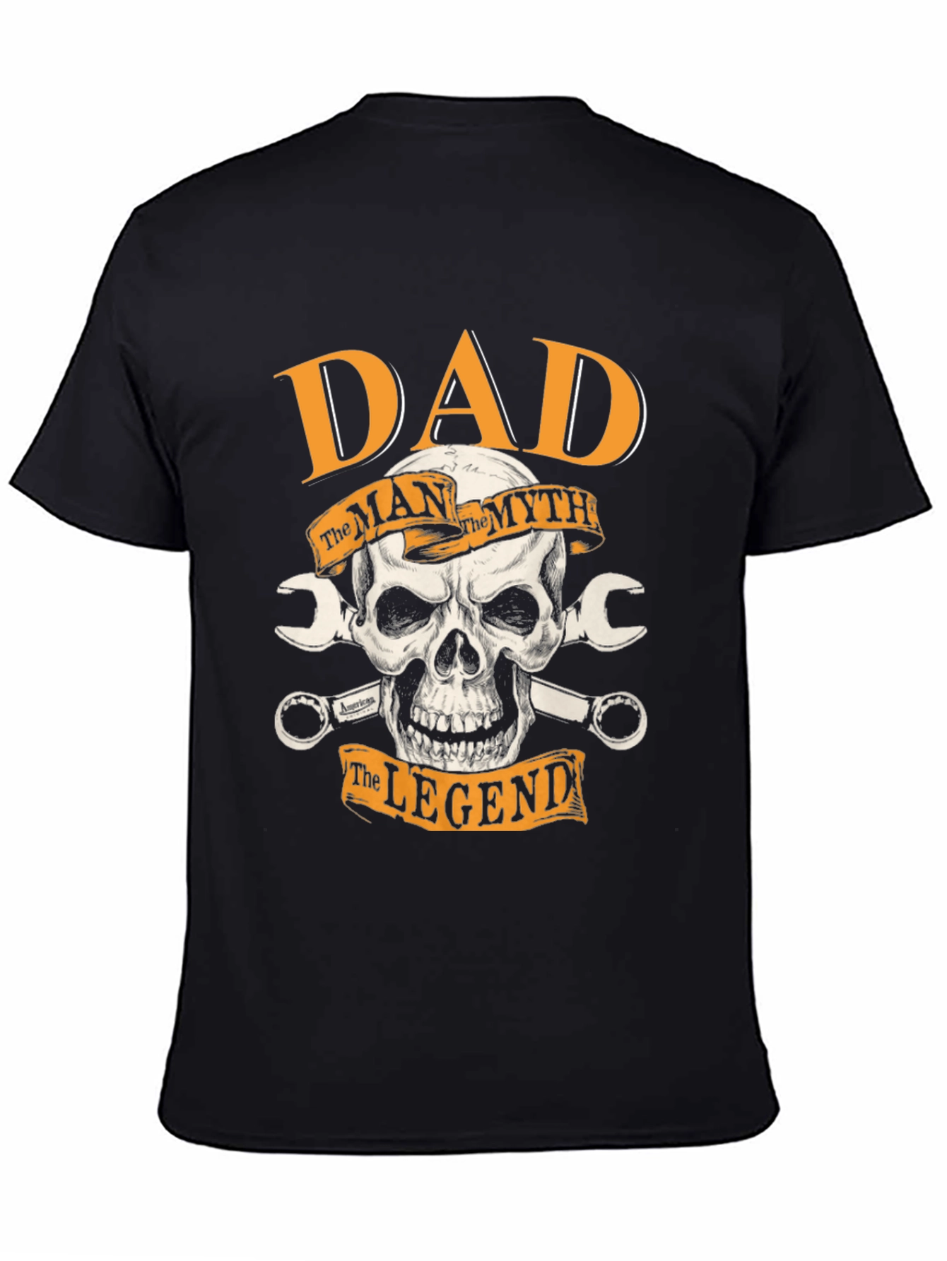 Dad The Man The Myth The Legend Black T-Shirt