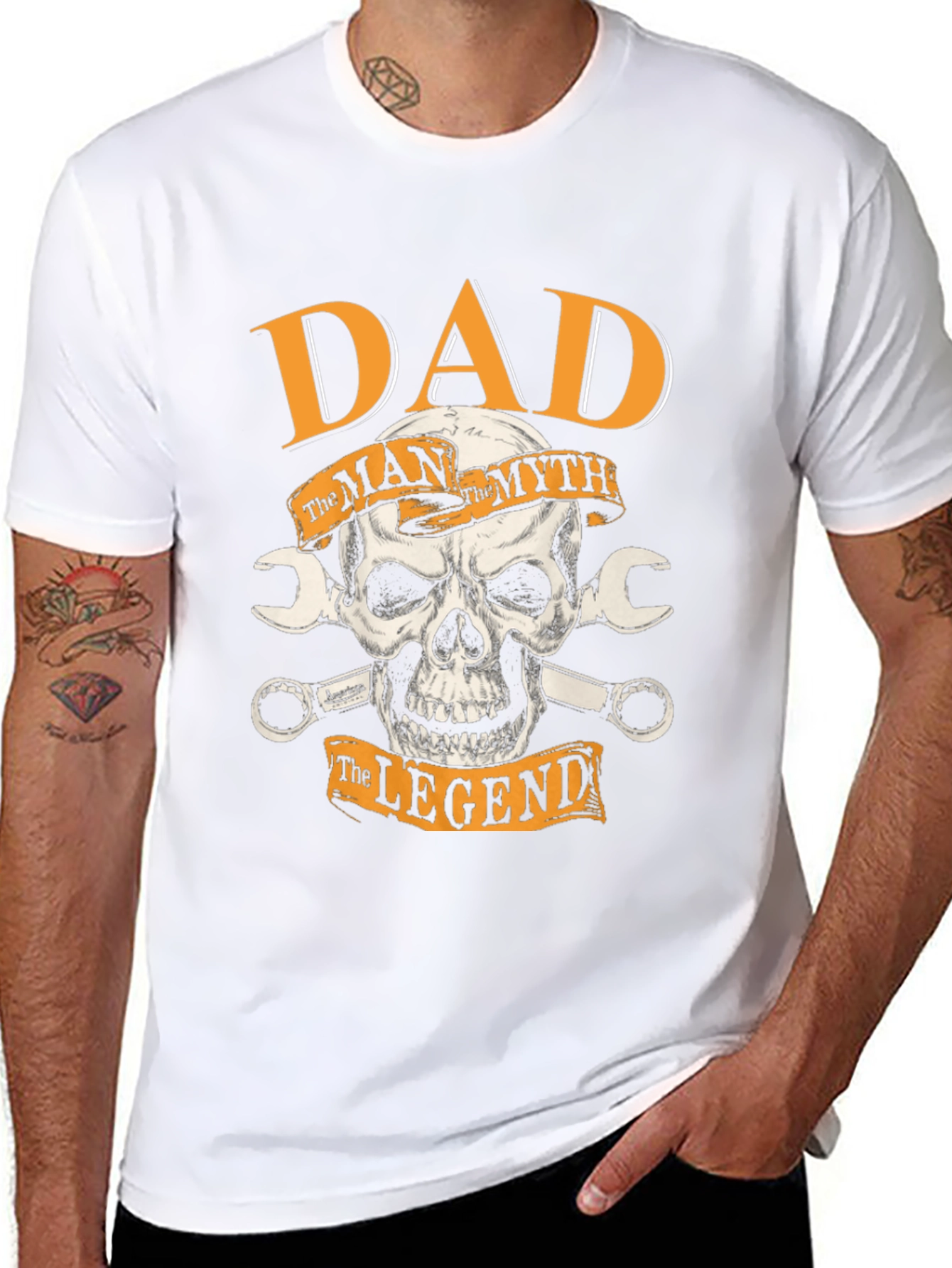 Dad The Man The Myth The Legend Black T-Shirt