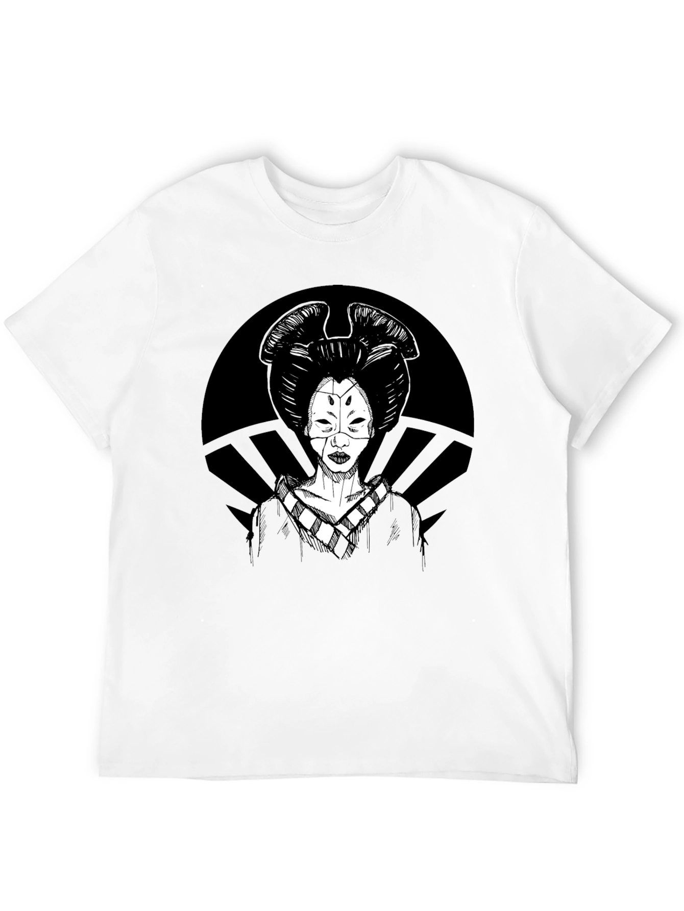 Geisha Graphic T-Shirt - Black