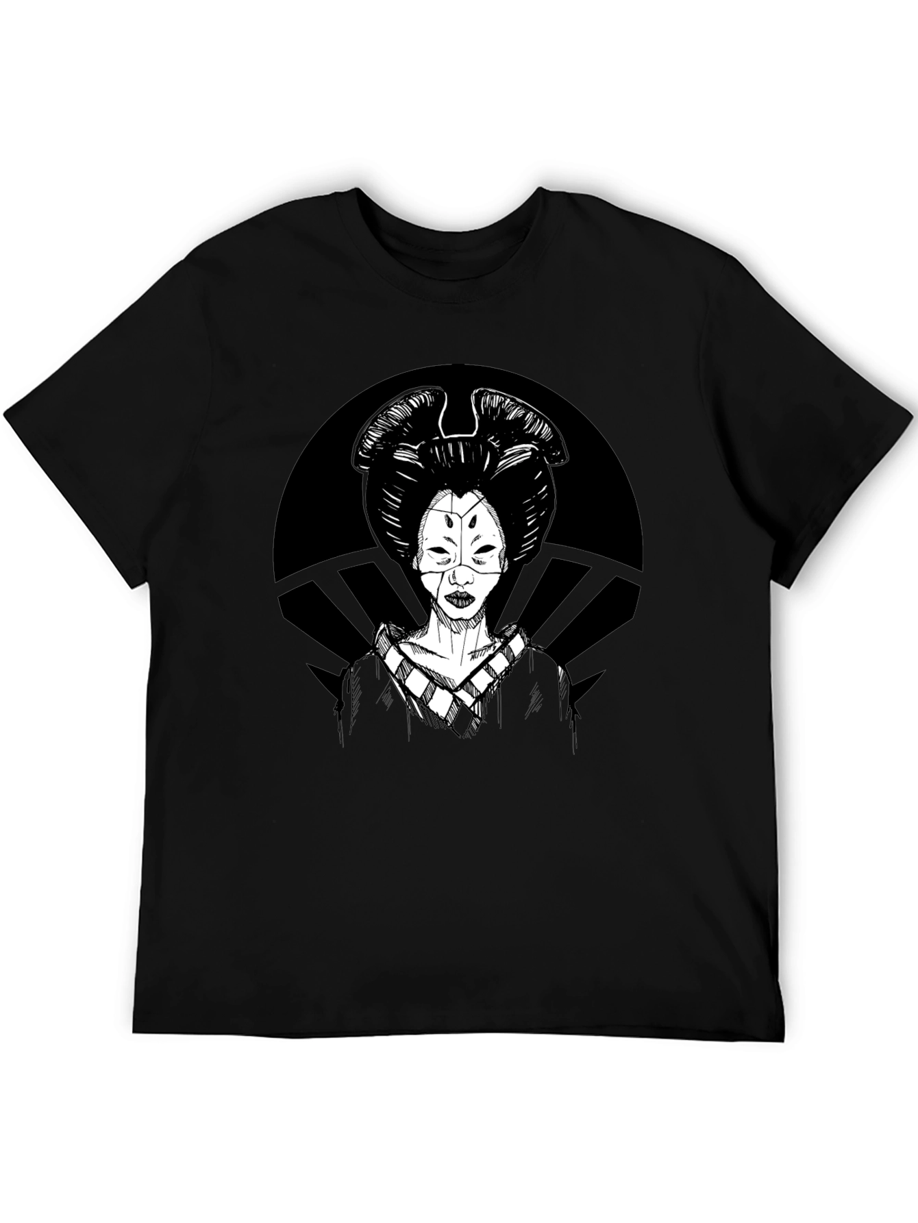 Geisha Graphic T-Shirt - Black