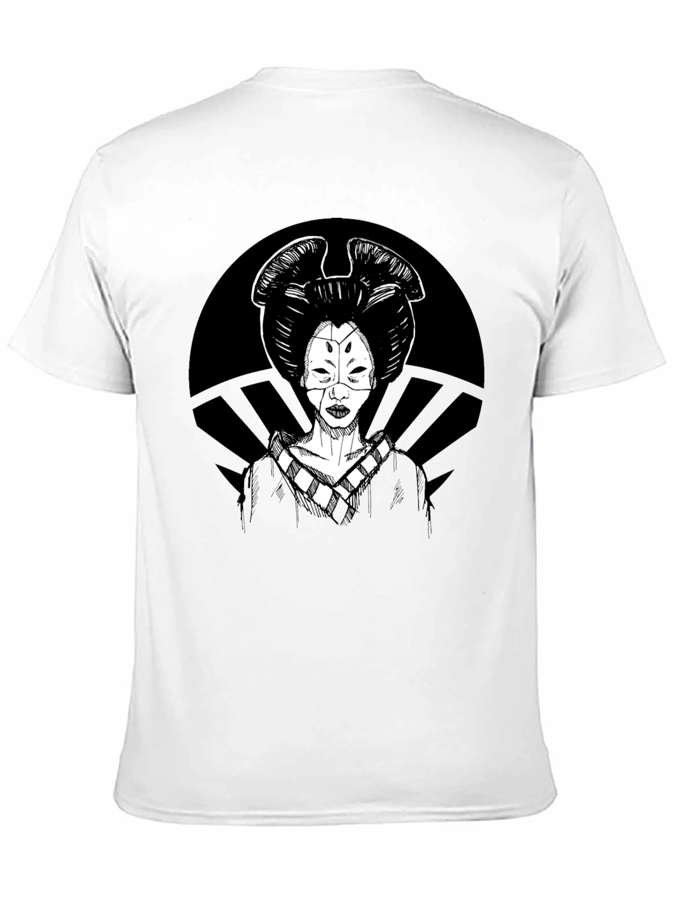 Geisha Graphic T-Shirt - Black