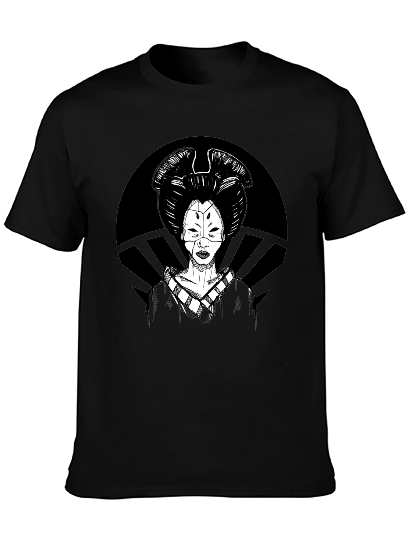 Geisha Graphic T-Shirt - Black