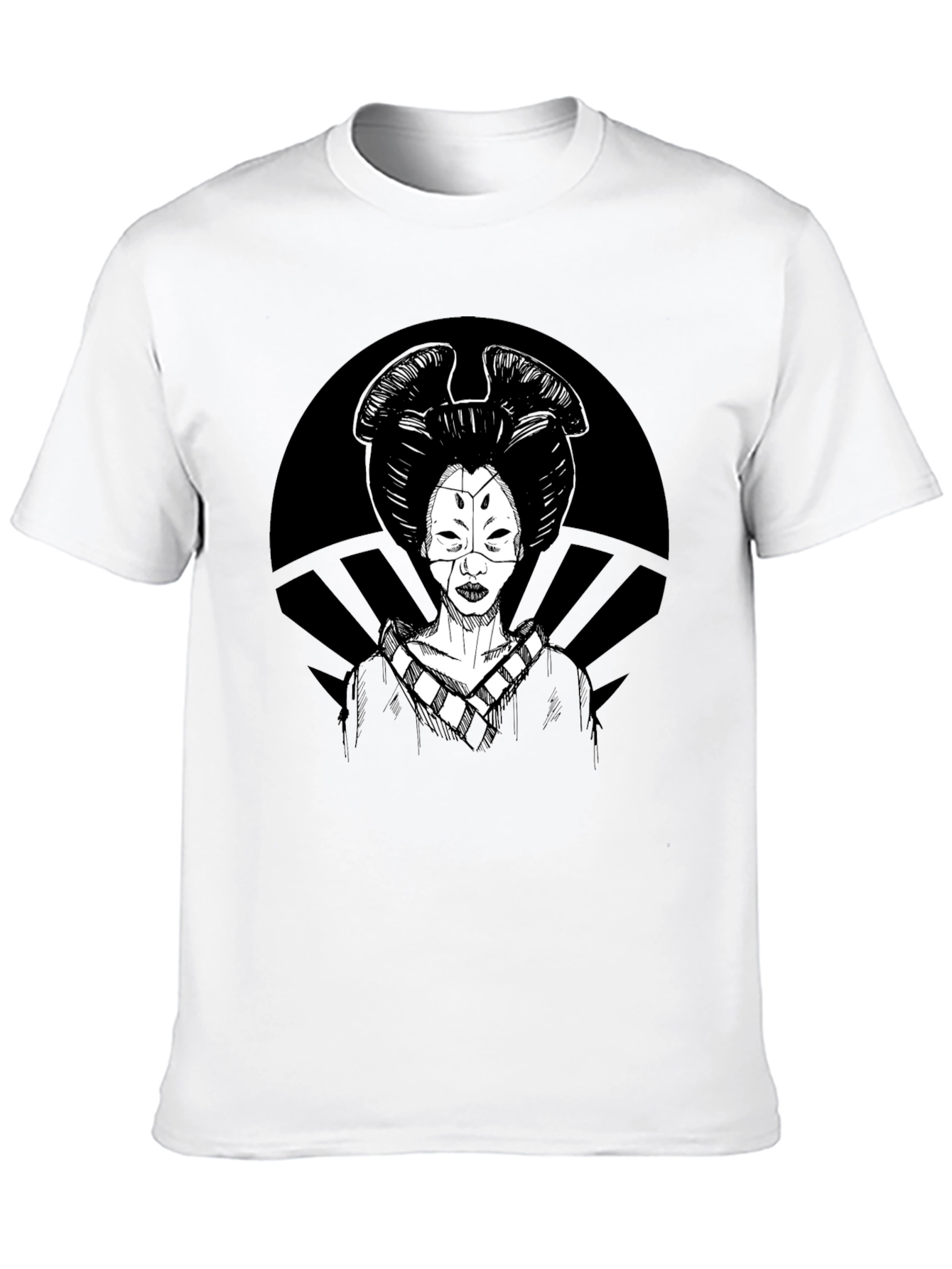 Geisha Graphic T-Shirt - Black