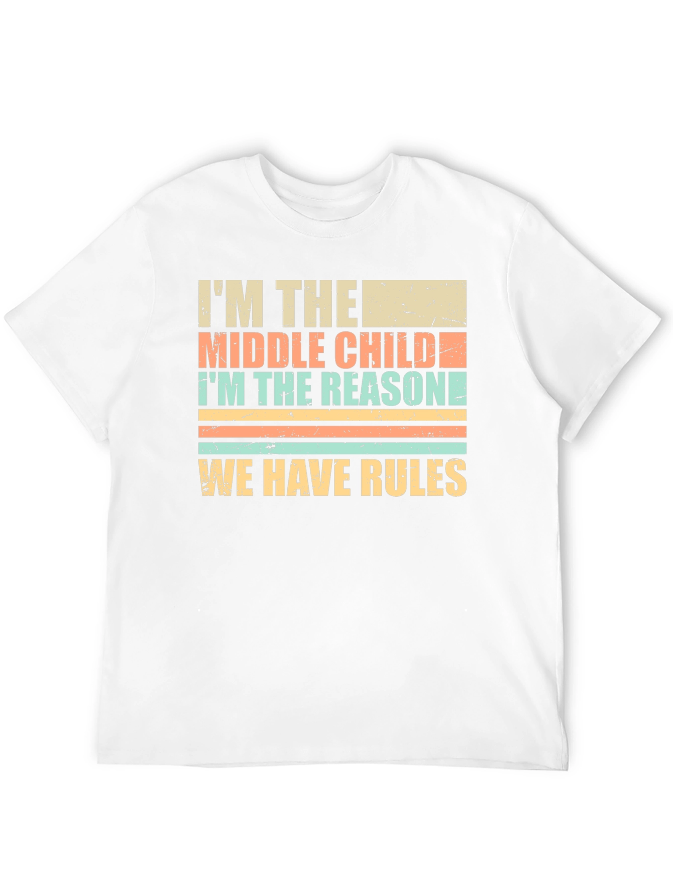 Middle Child Reason for Rules Graphic T-Shirt