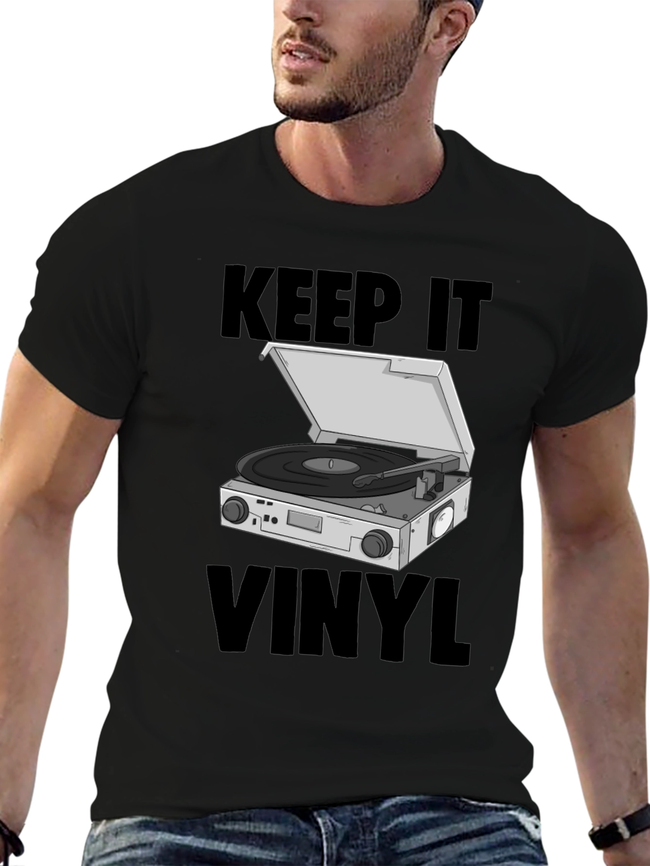 Keep it Vinyl T-Shirt - Retro Music Lover Tee
