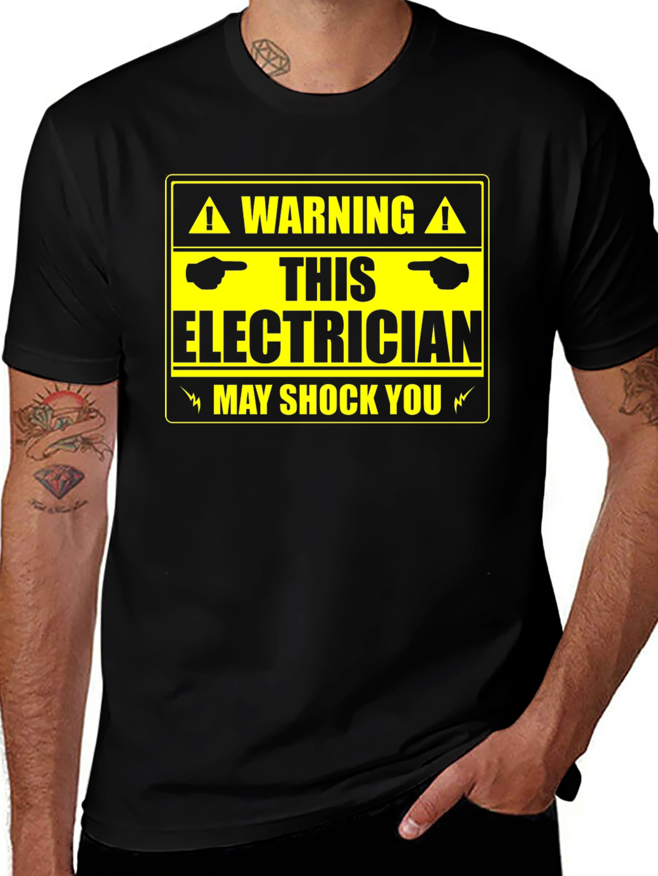 Warning Electrician Shock T-Shirt