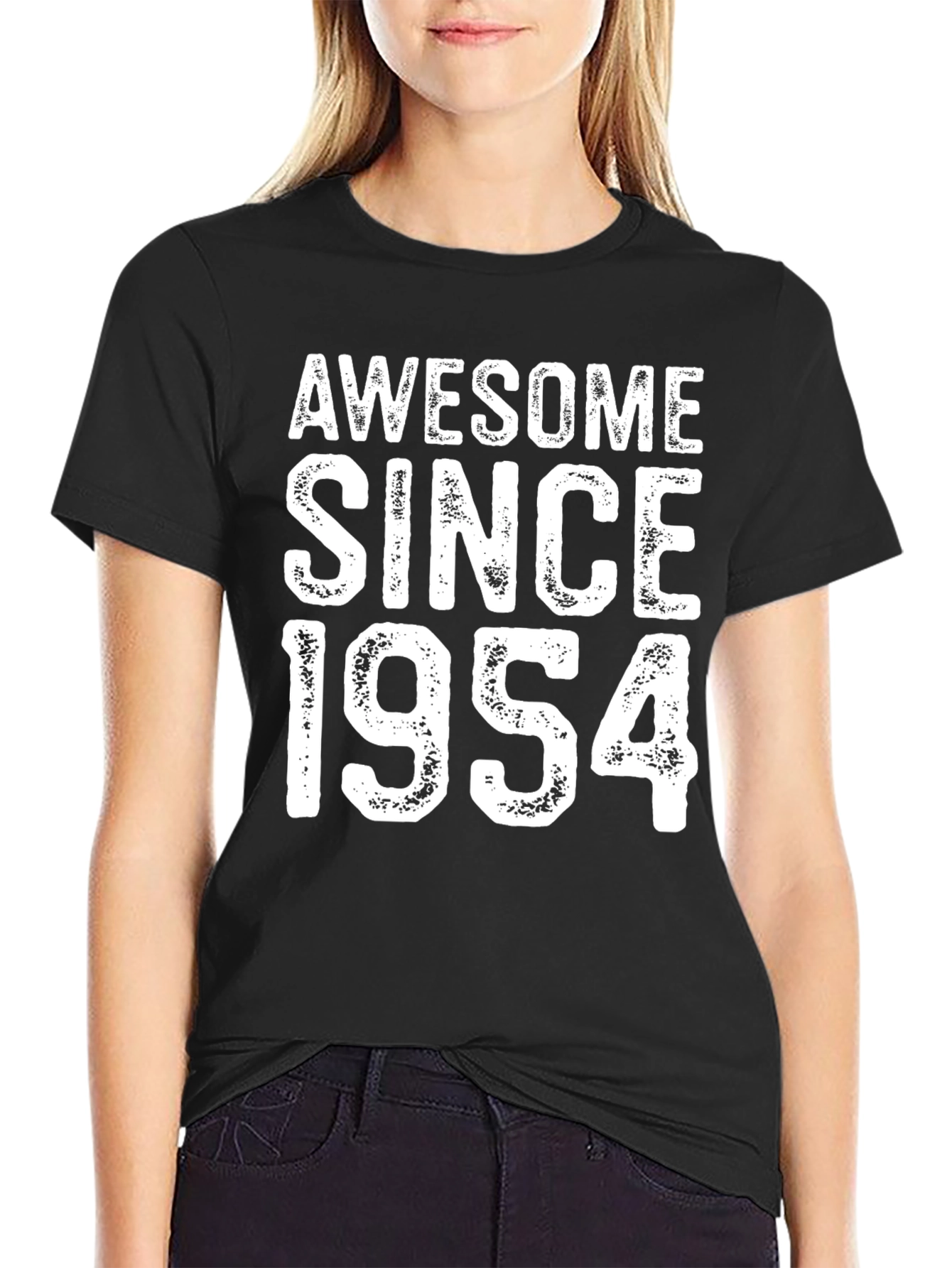 Awesome Since 1954 Black Graphic T-Shirt