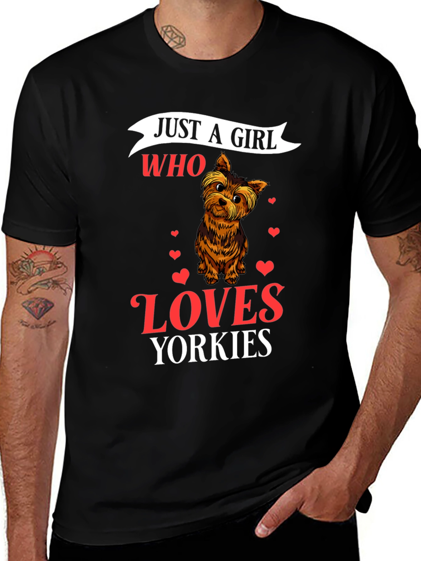 Just a Girl Who Loves Yorkies T-Shirt