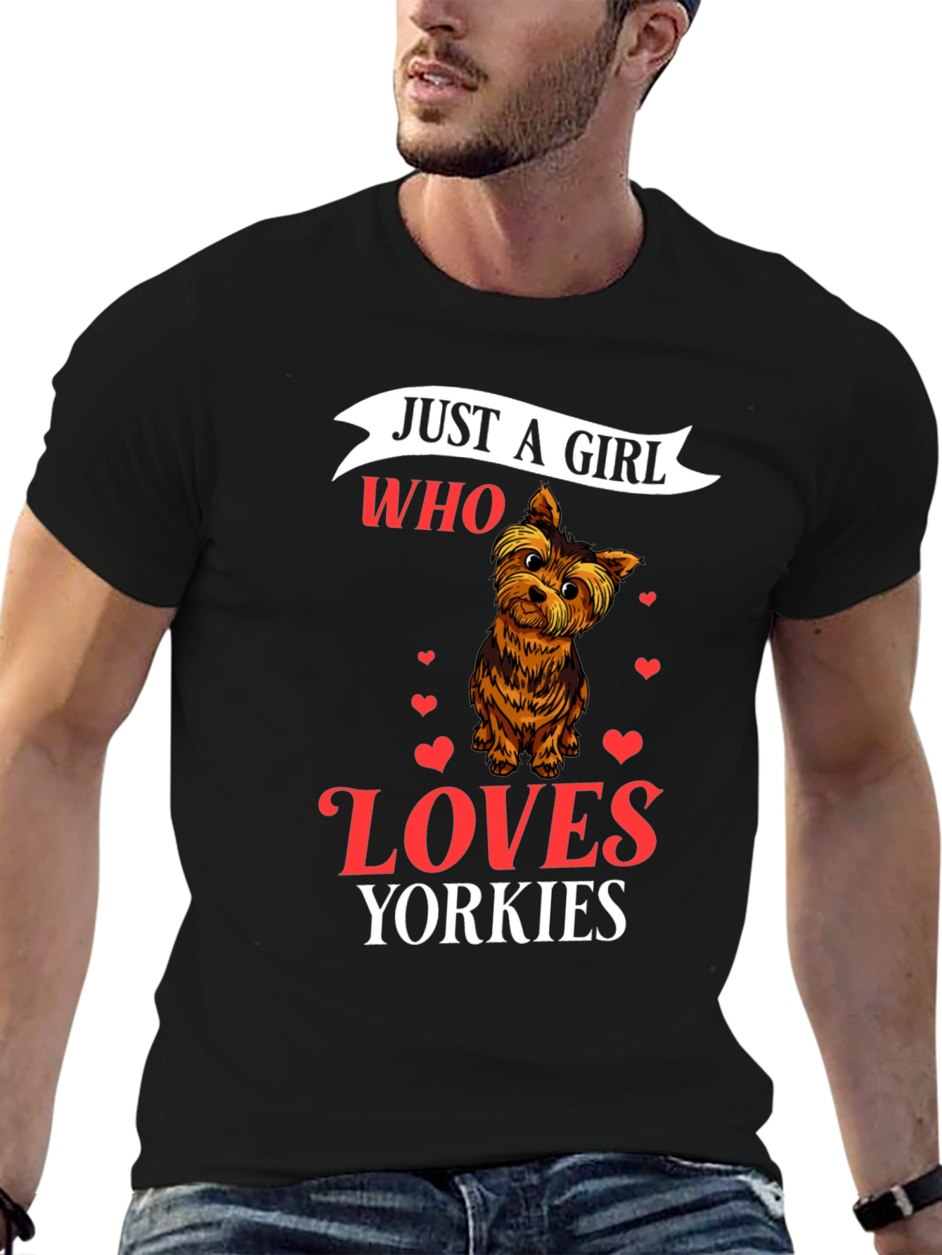 Just a Girl Who Loves Yorkies T-Shirt