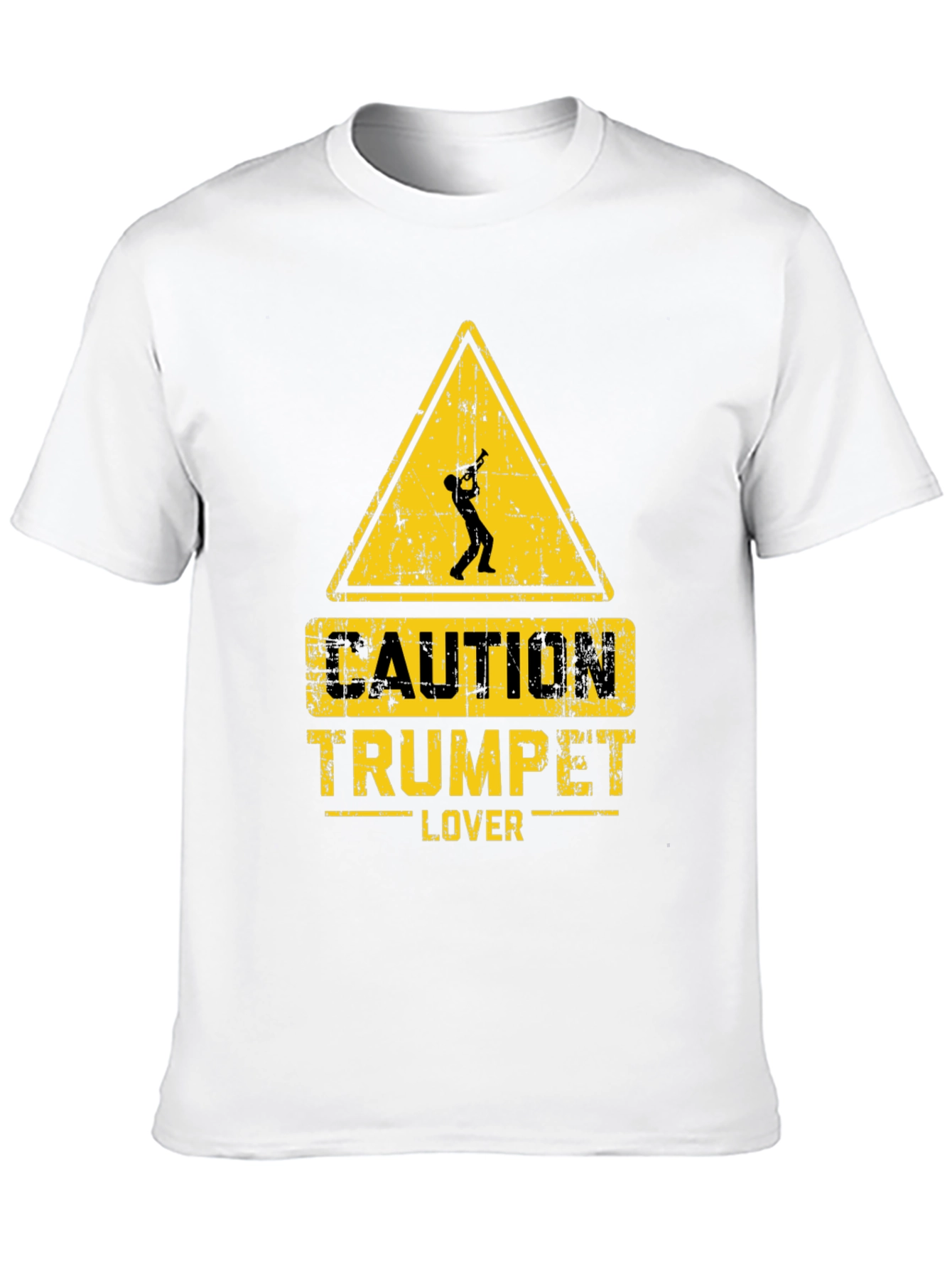 Caution Trumpet Lover Graphic Tee