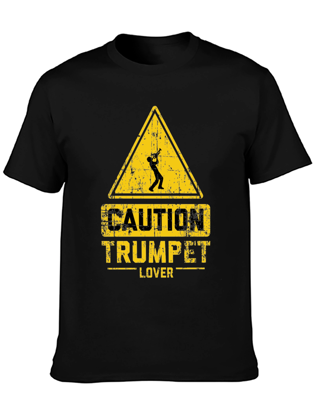 Caution Trumpet Lover Graphic Tee