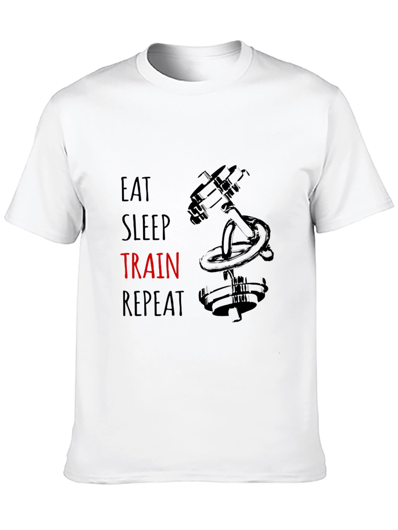 Eat Sleep Train Repeat Graphic T-Shirt