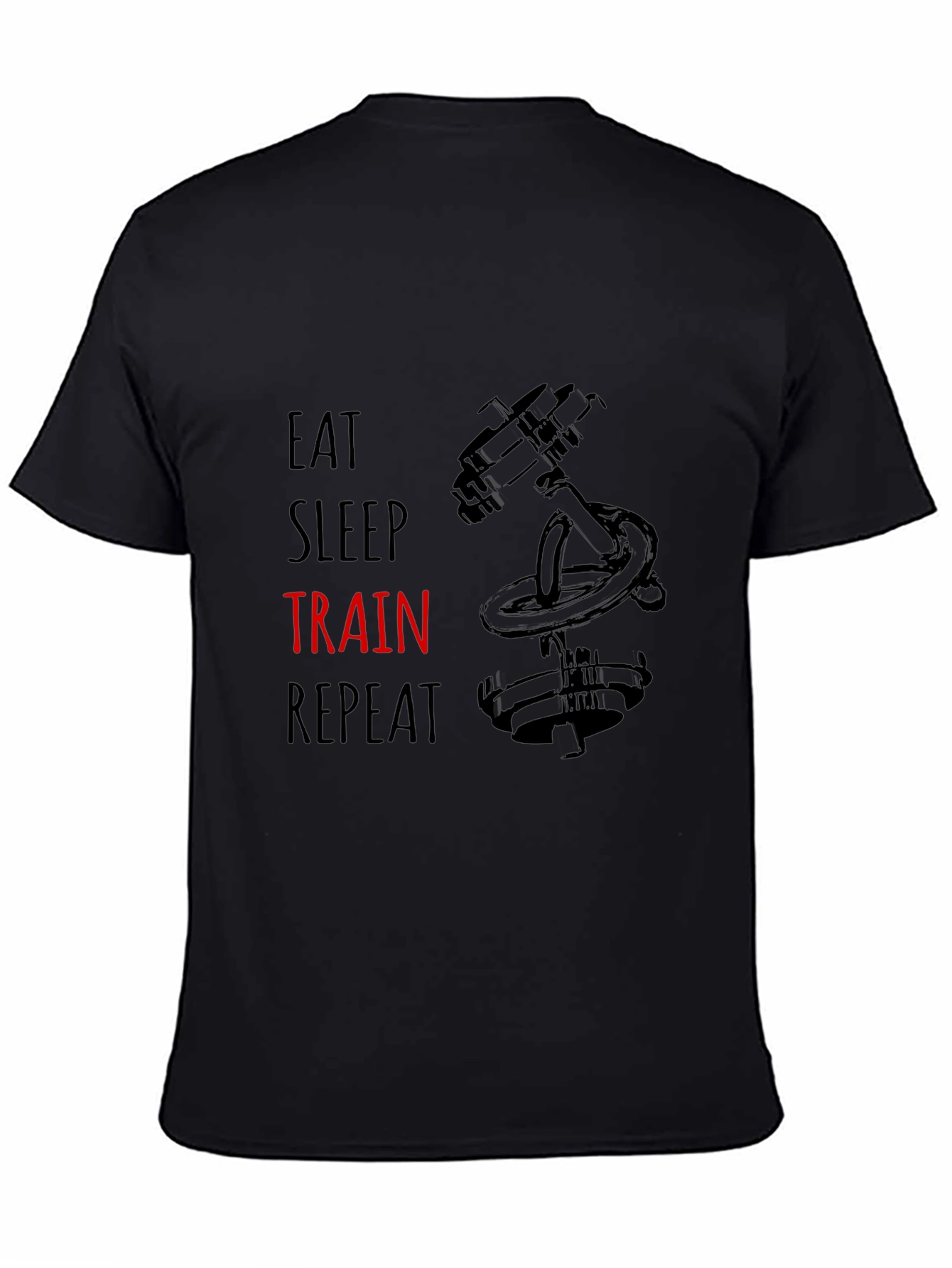 Eat Sleep Train Repeat Graphic T-Shirt