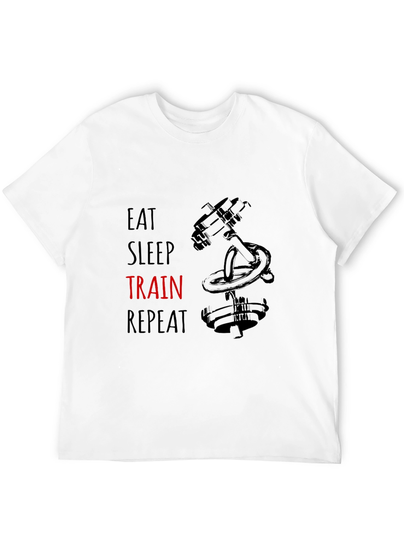 Eat Sleep Train Repeat Graphic T-Shirt