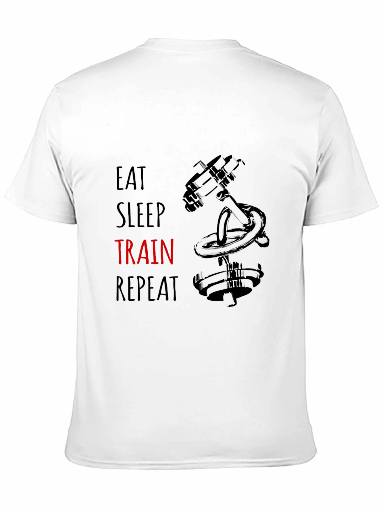 Eat Sleep Train Repeat Graphic T-Shirt