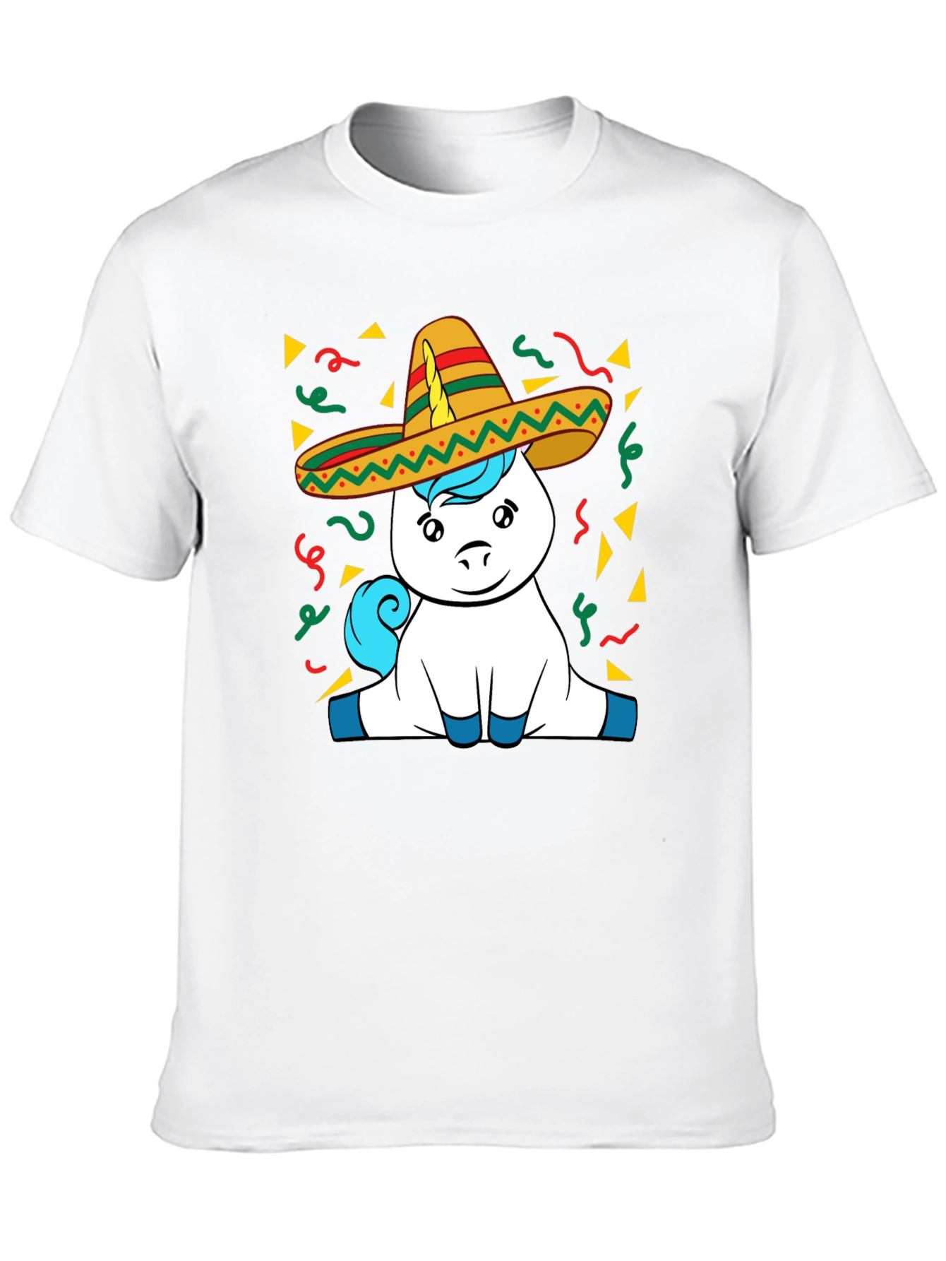 Unicorn Cinco De Mayo Black T-Shirt