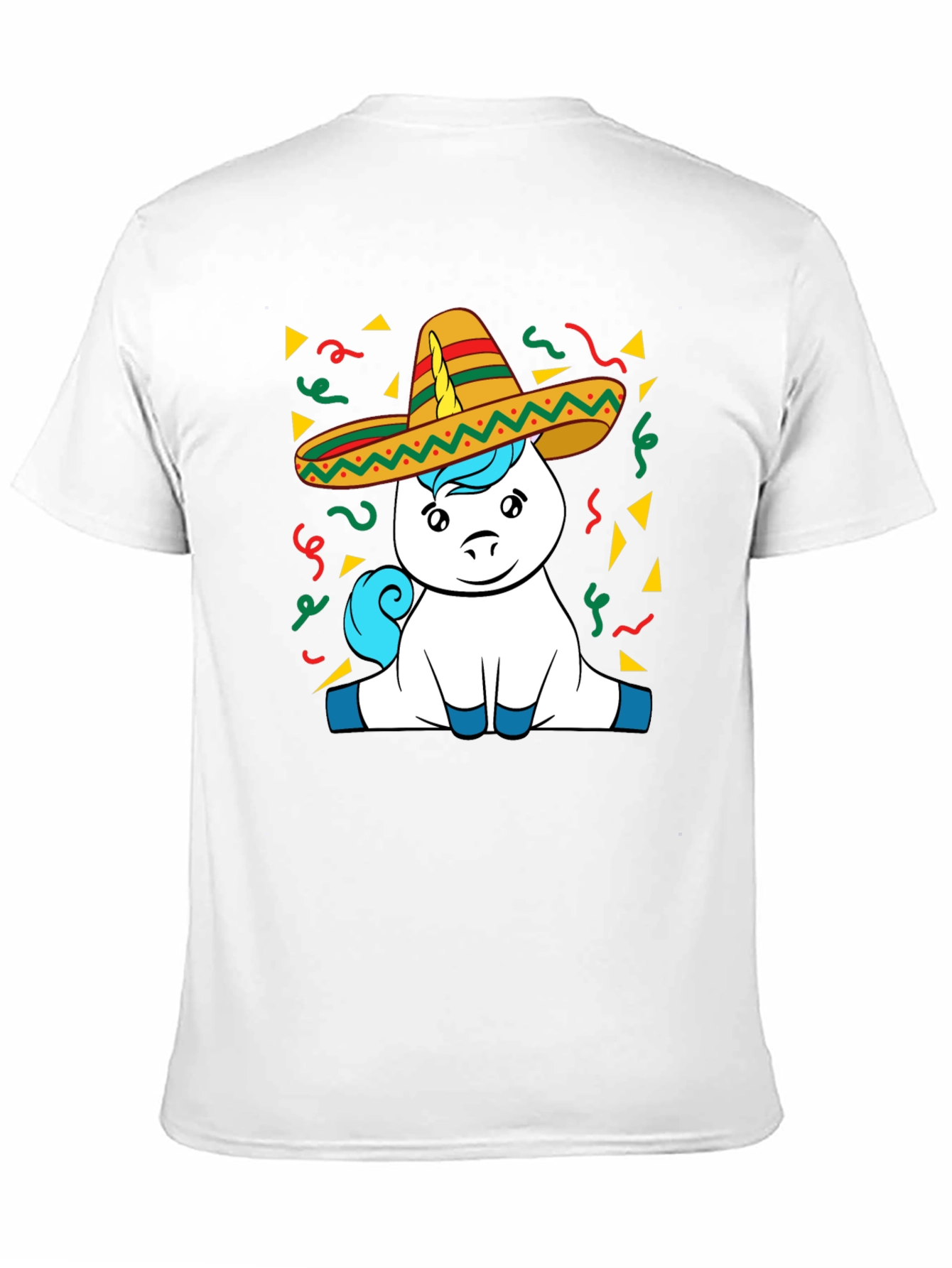 Unicorn Cinco De Mayo Black T-Shirt