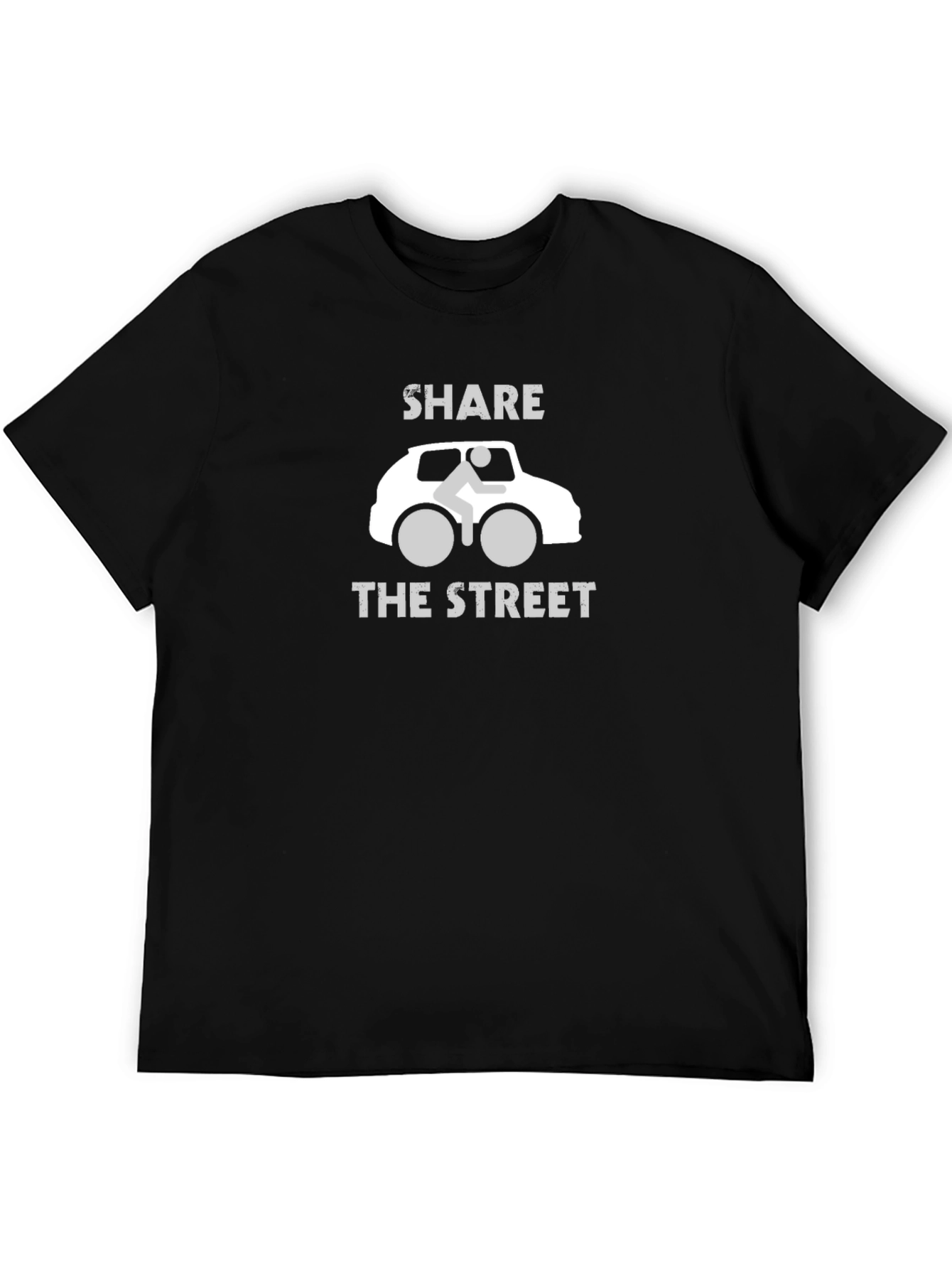 Share The Street Cyclist Graphic T-Shirt