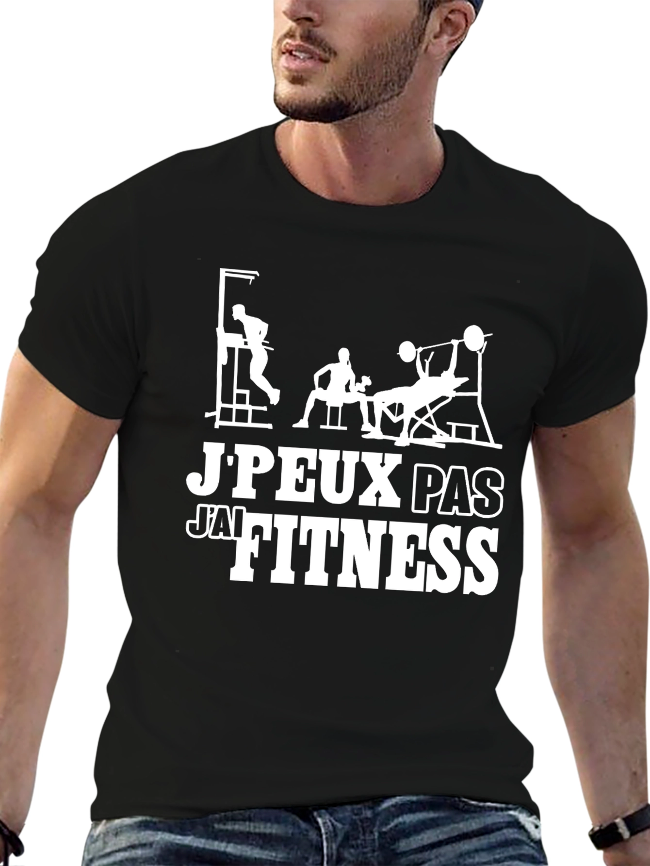 Gym Workout T-Shirt - JPeux Pas Jai Fitness