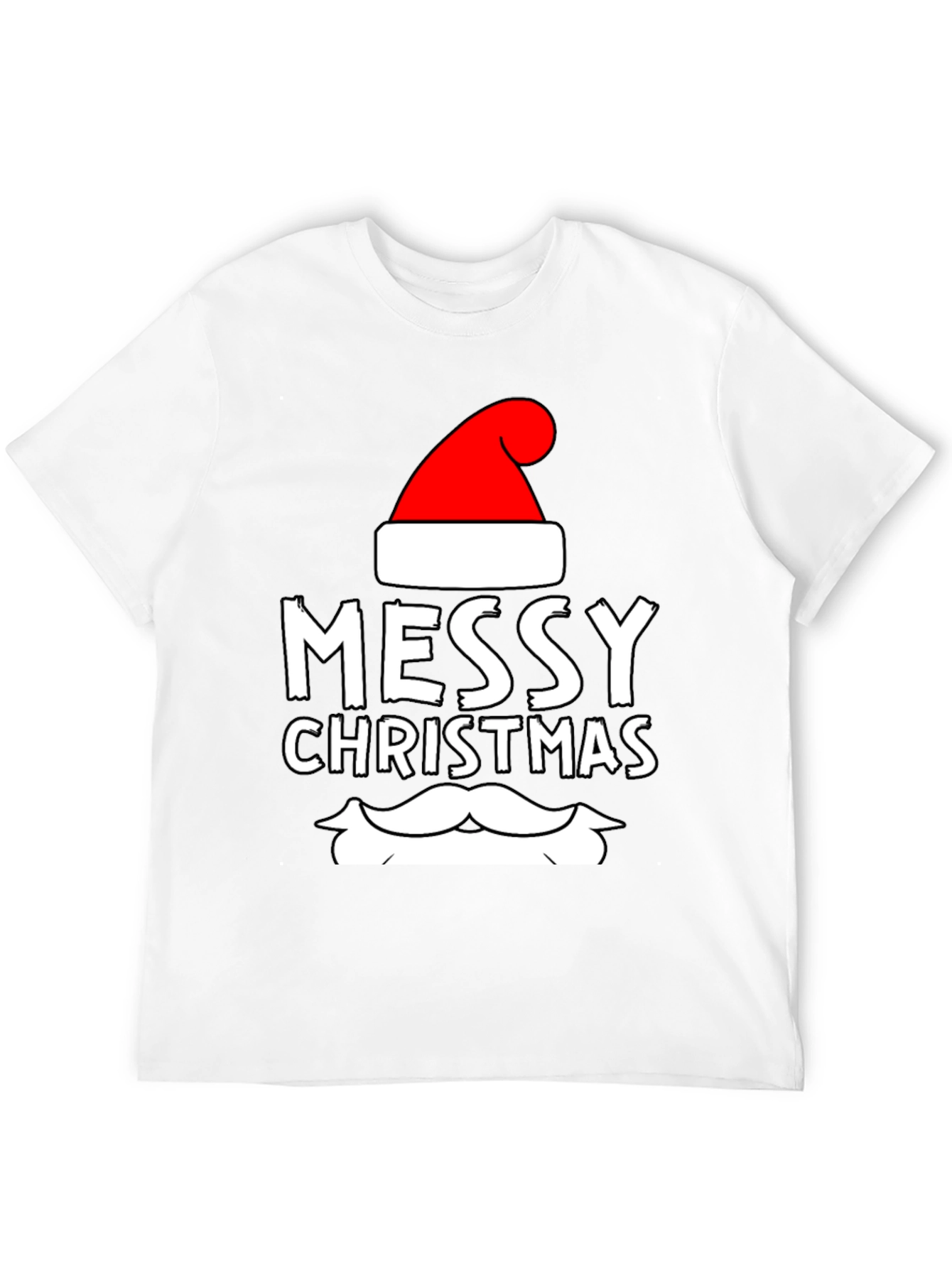 Messy Christmas Santa T-Shirt