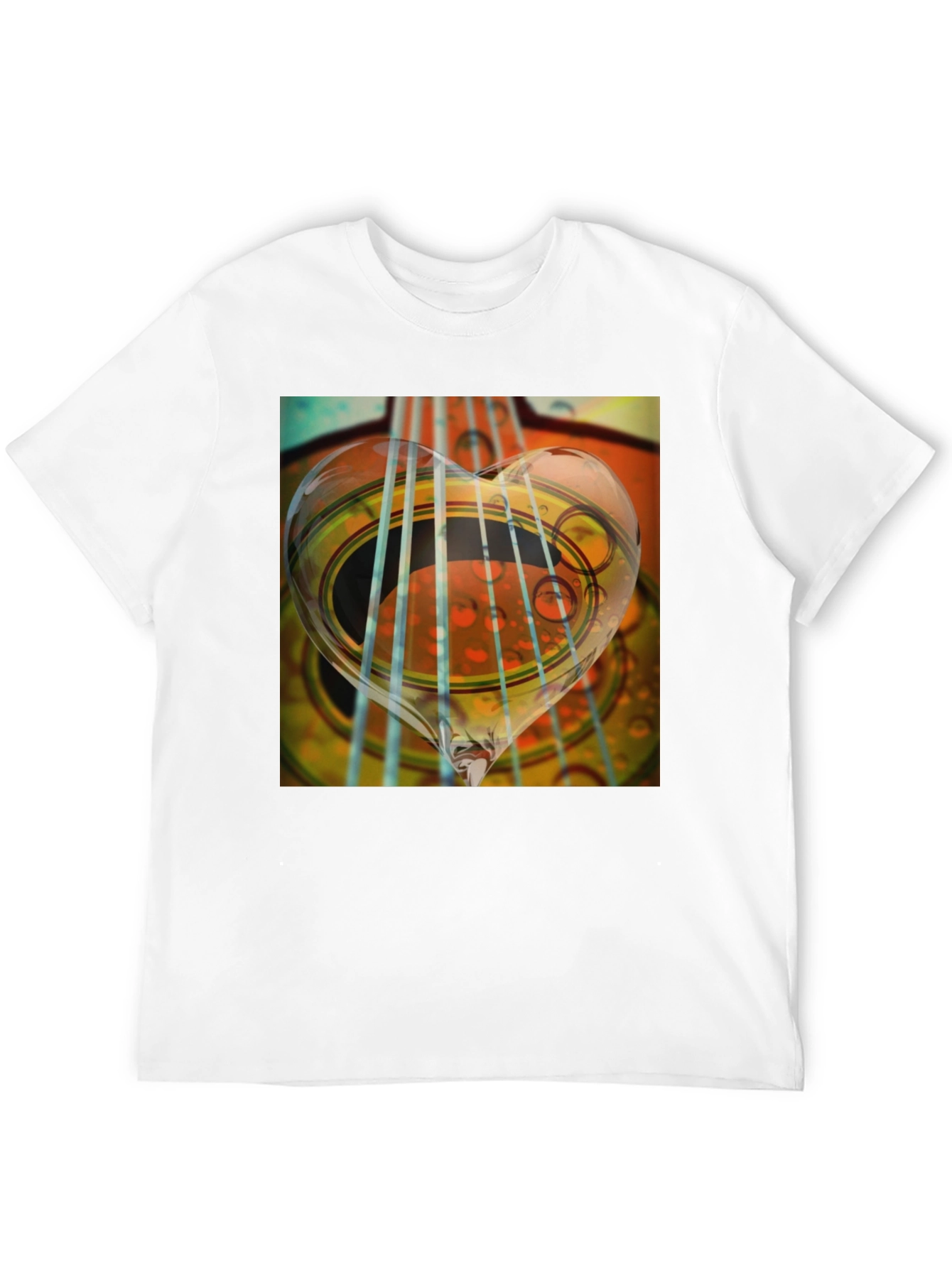 Guitar Heart String Graphic Tee