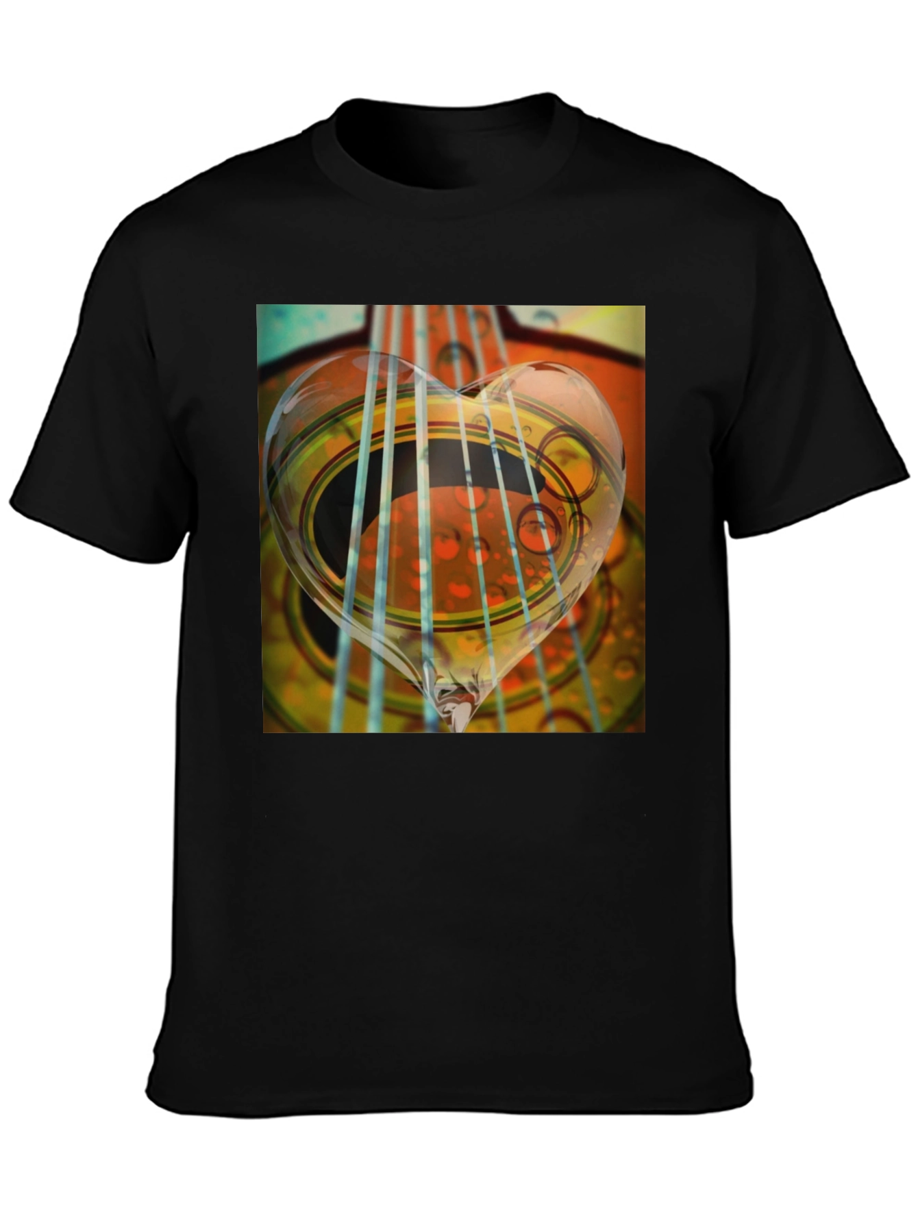 Guitar Heart String Graphic Tee