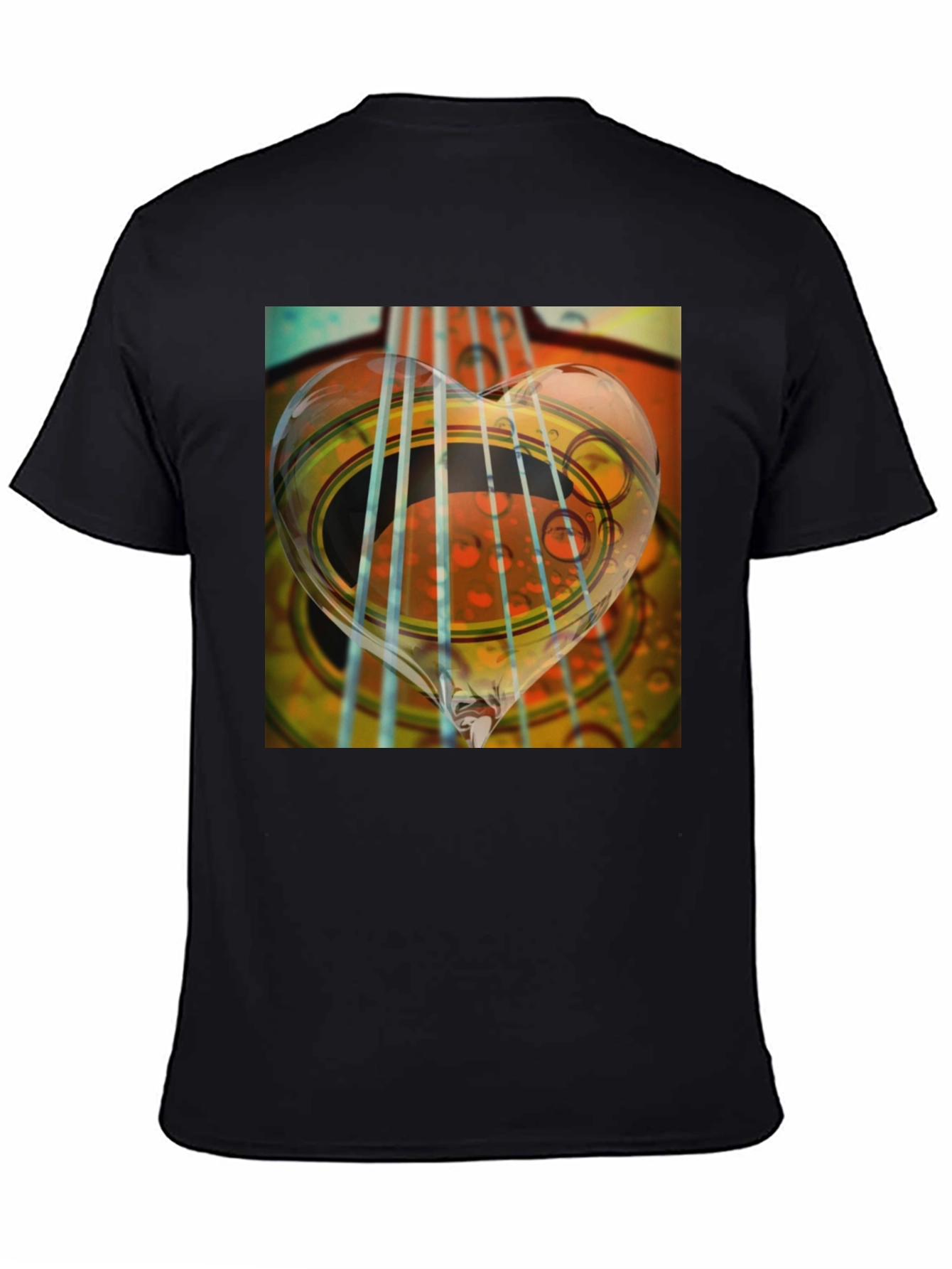 Guitar Heart String Graphic Tee