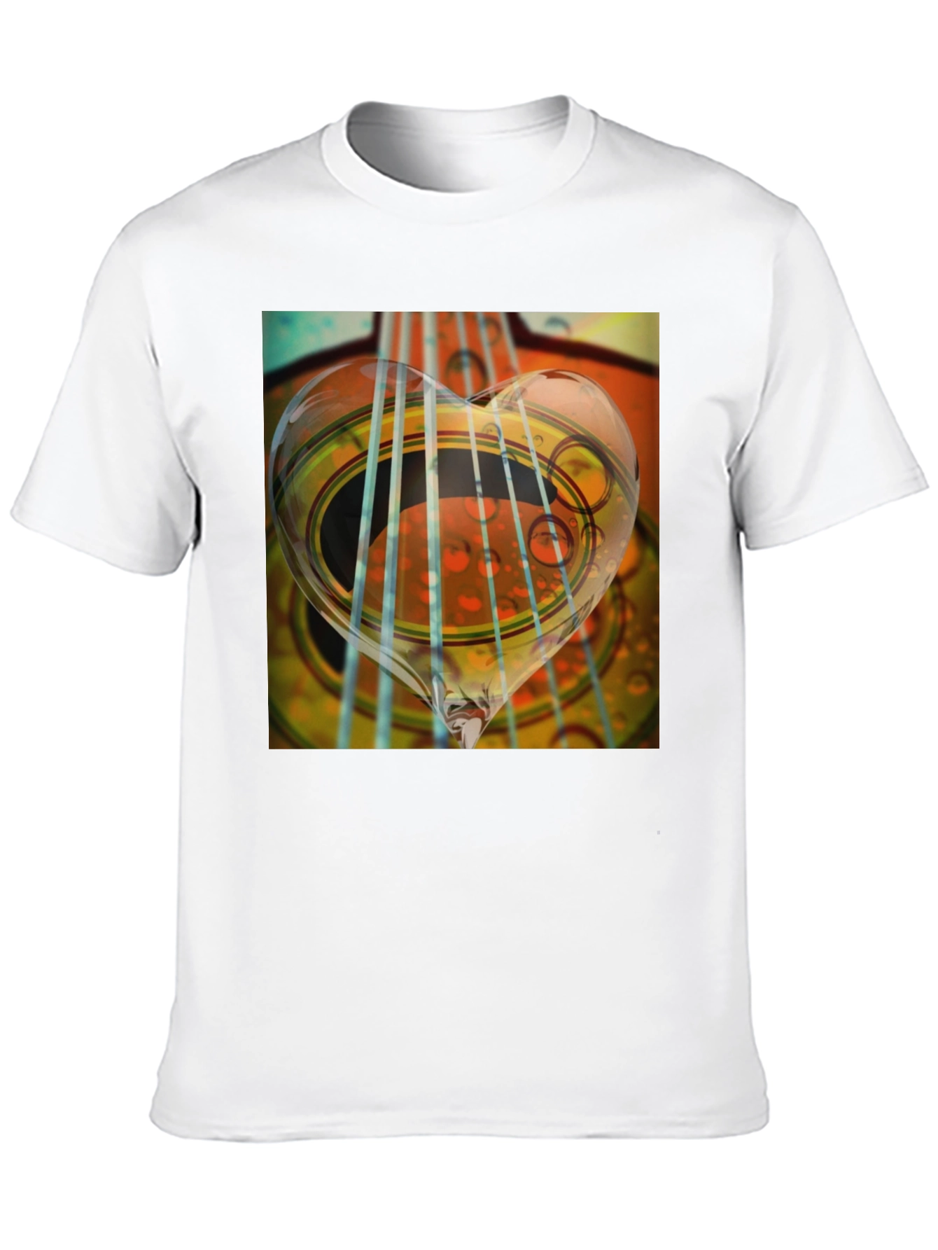 Guitar Heart String Graphic Tee
