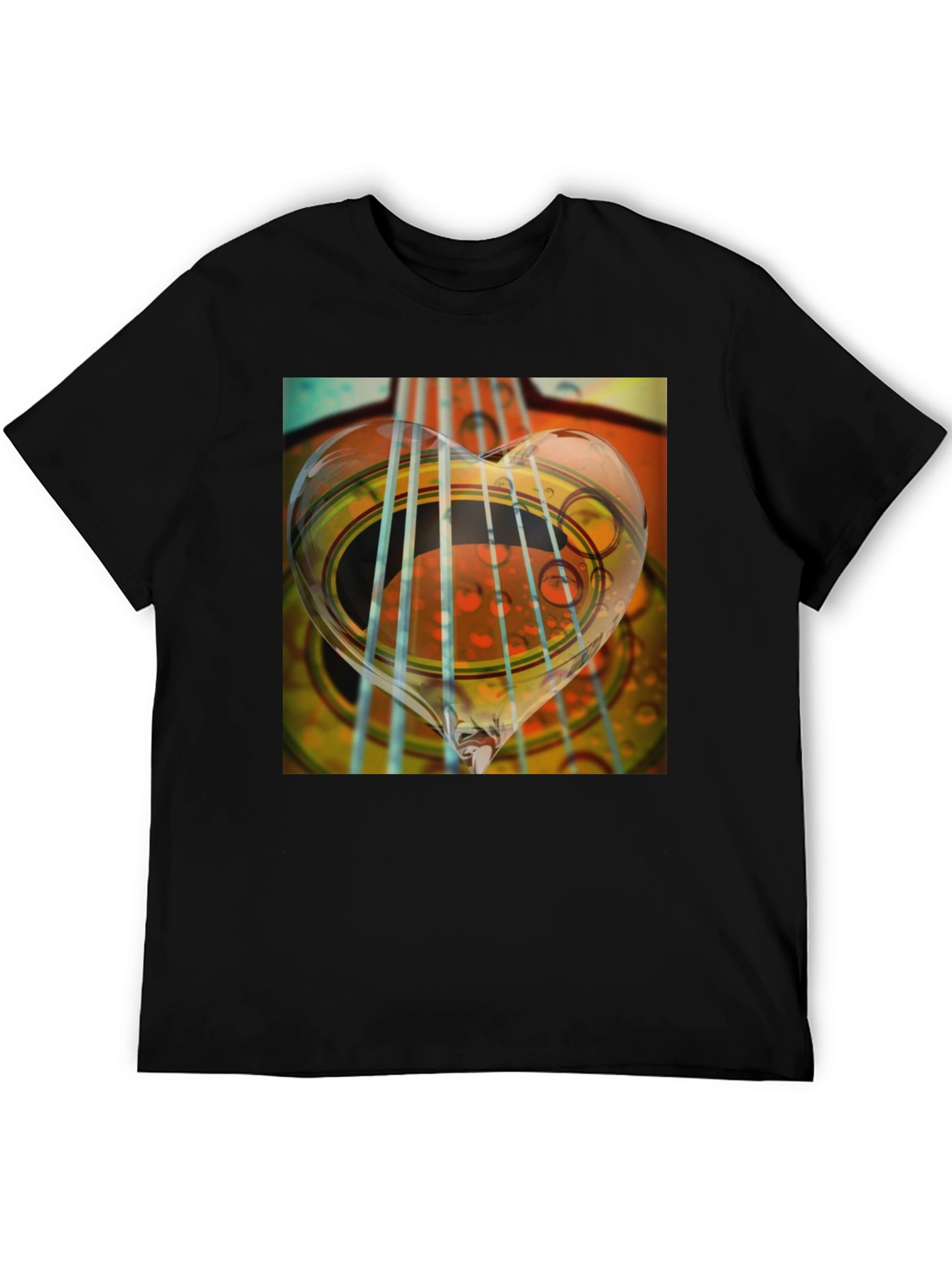 Guitar Heart String Graphic Tee