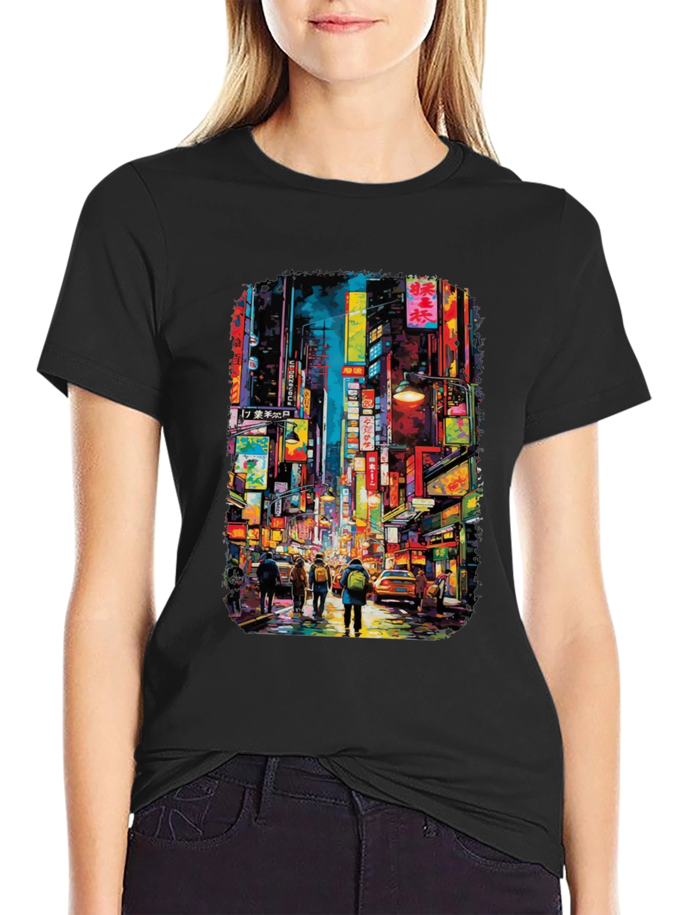 Neon Tokyo Streetwear T-Shirt