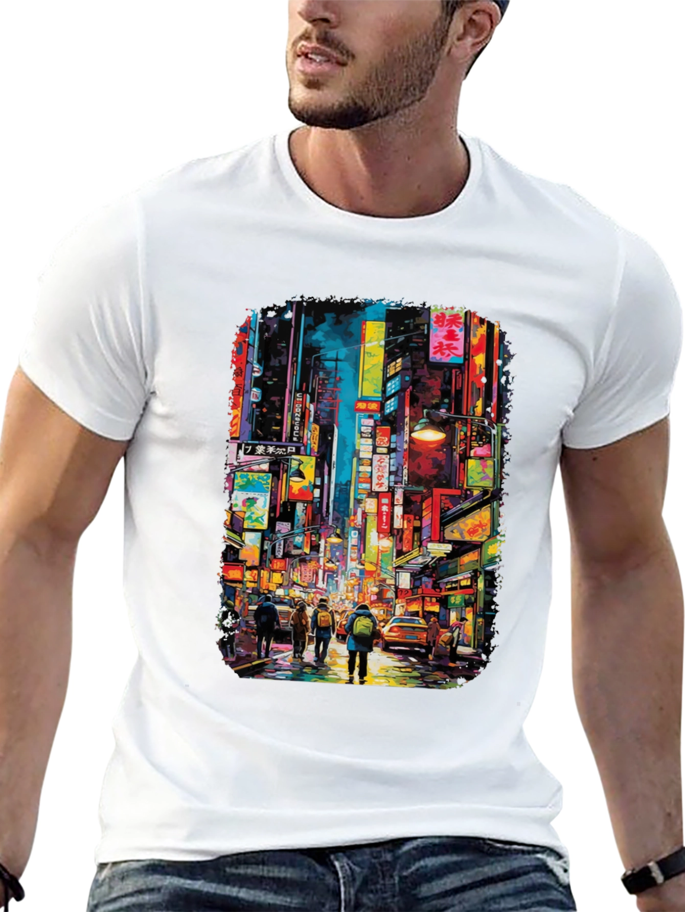 Neon Tokyo Streetwear T-Shirt