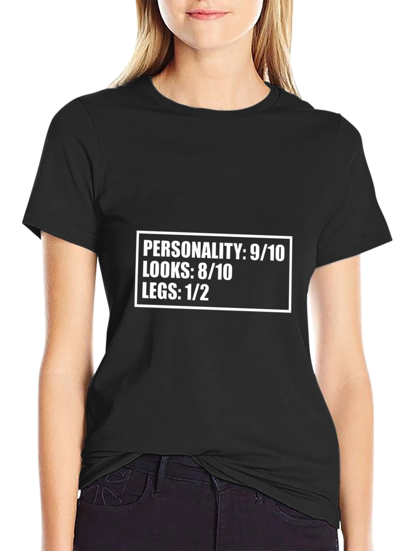 Funny Personality Looks Legs Graphic Tee