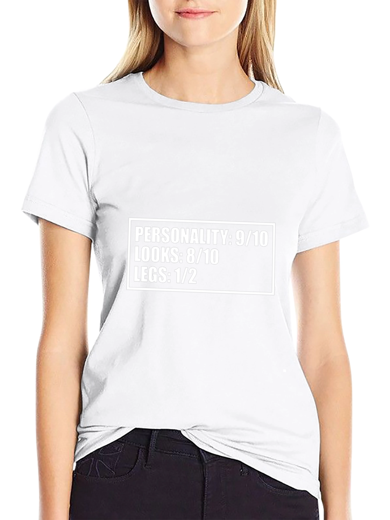 Funny Personality Looks Legs Graphic Tee
