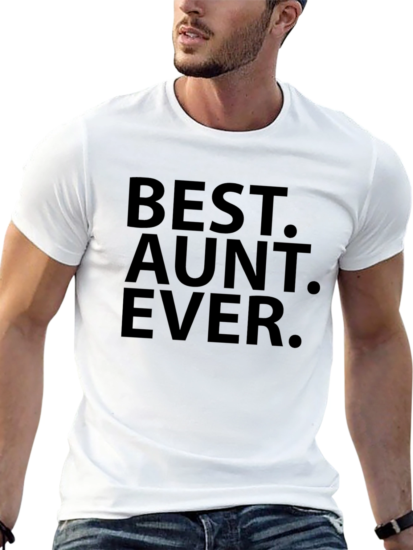 Best Aunt Ever Black T-Shirt Gift