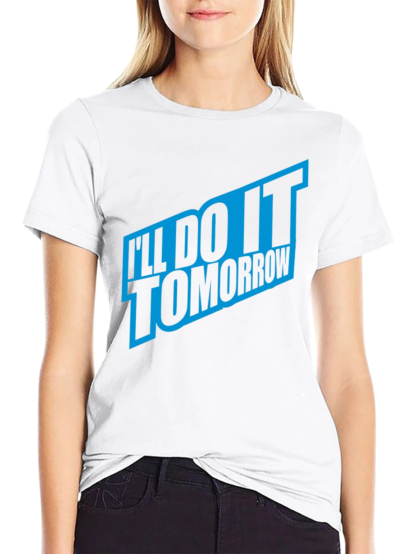 Ill Do It Tomorrow Mens Black T-Shirt
