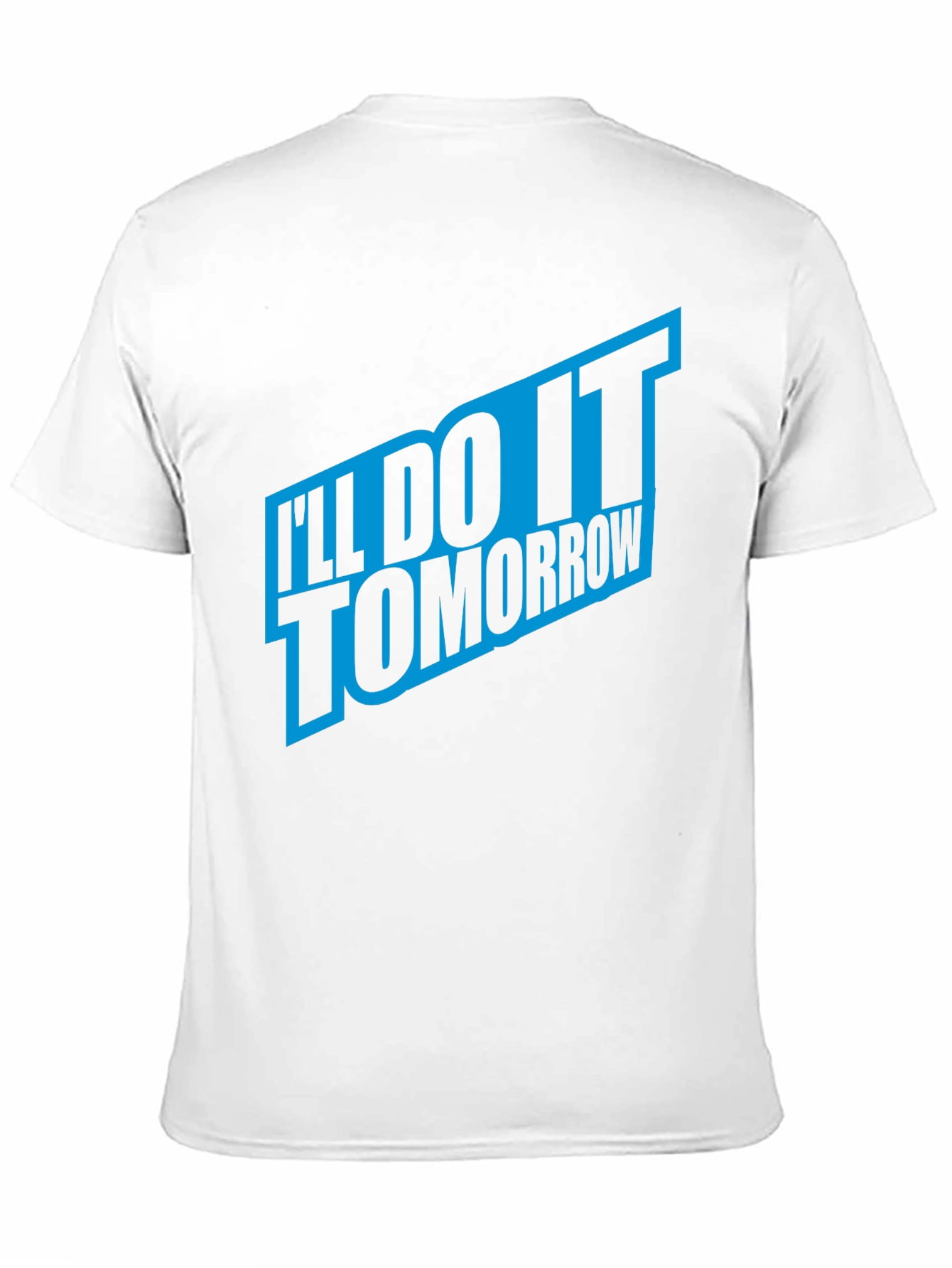 Ill Do It Tomorrow Mens Black T-Shirt