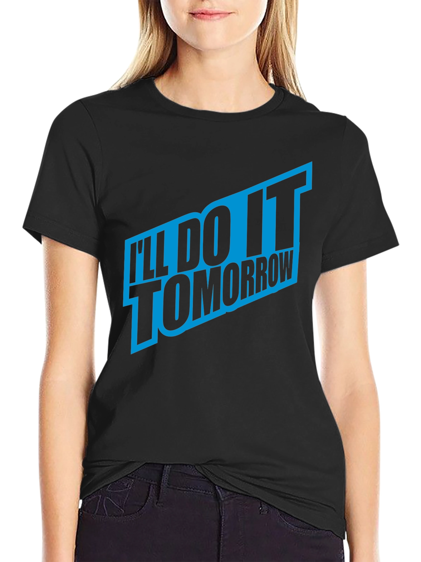 Ill Do It Tomorrow Mens Black T-Shirt