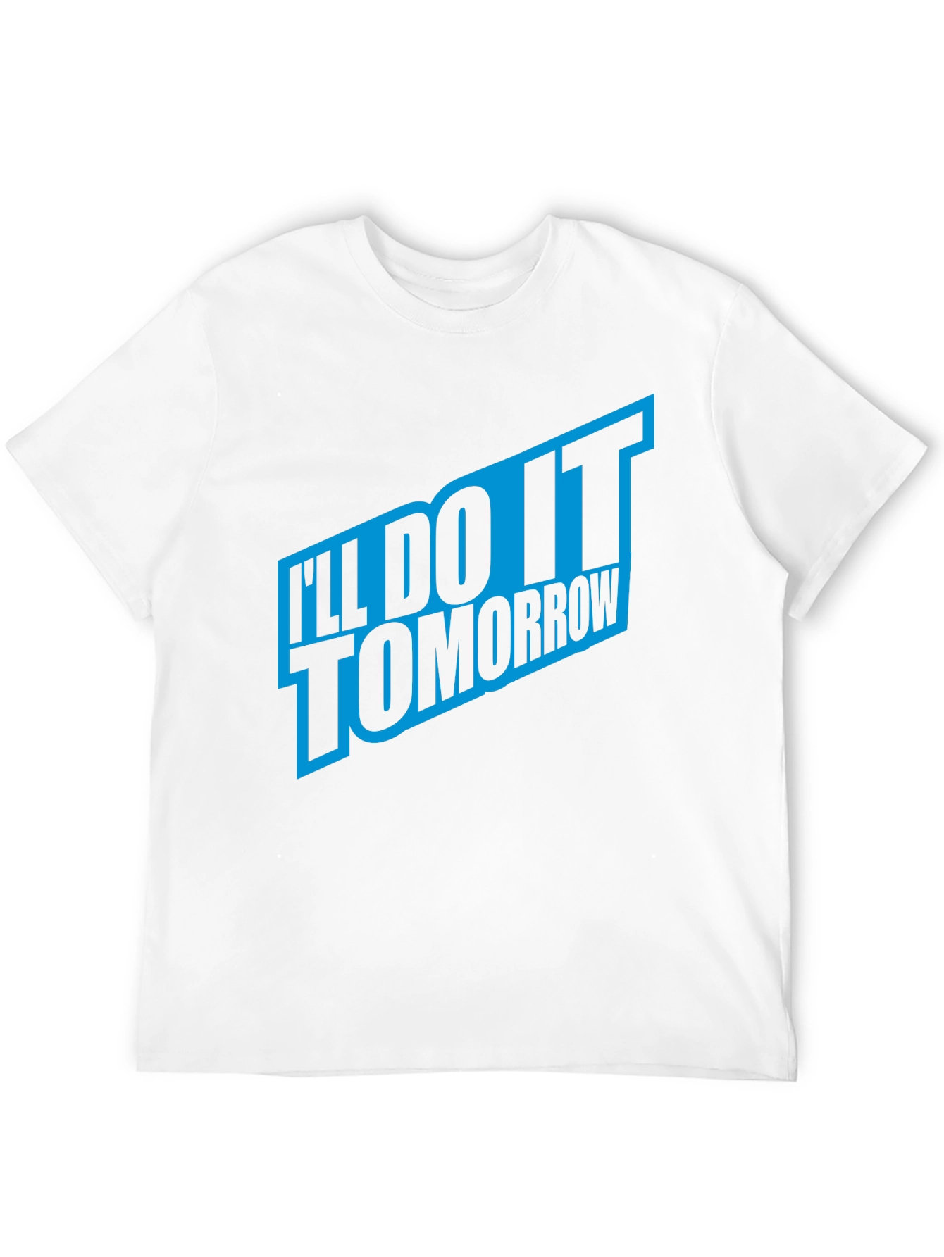 Ill Do It Tomorrow Mens Black T-Shirt