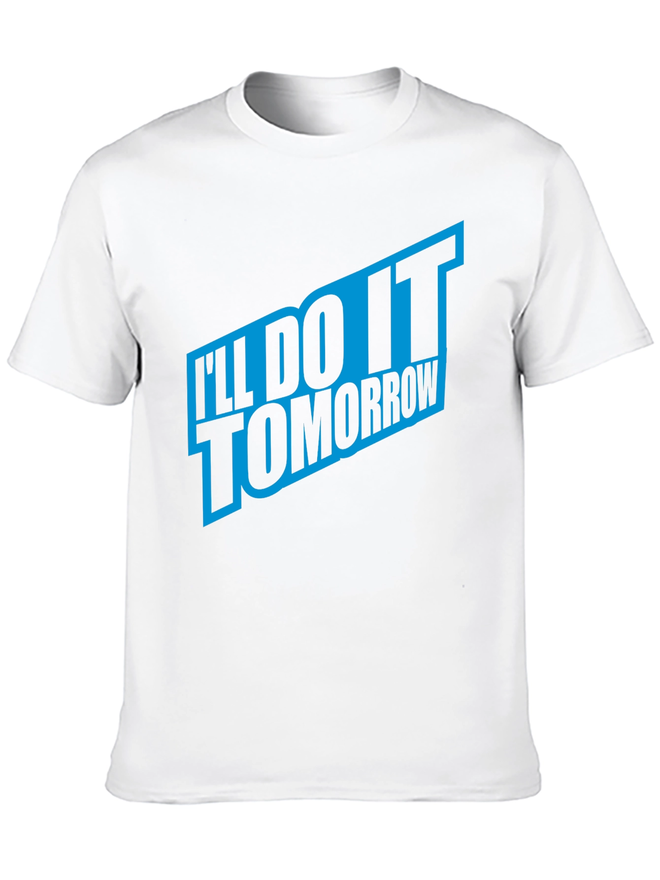 Ill Do It Tomorrow Mens Black T-Shirt