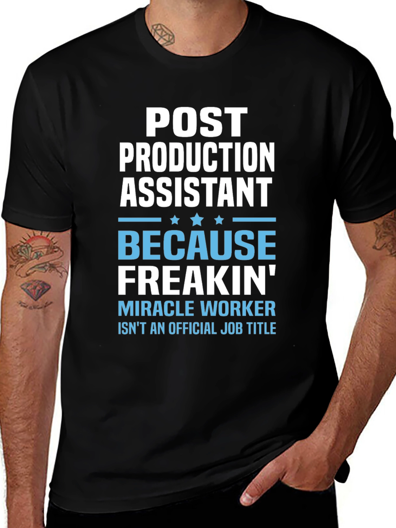 Post Production Assistant T-Shirt - Miracle Worker Tee