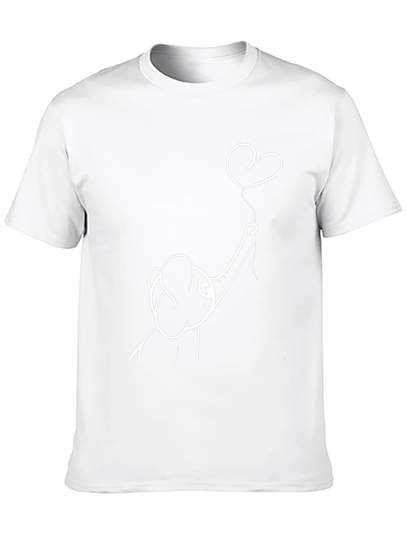 Elephant Heart Balloon Black Graphic Tee
