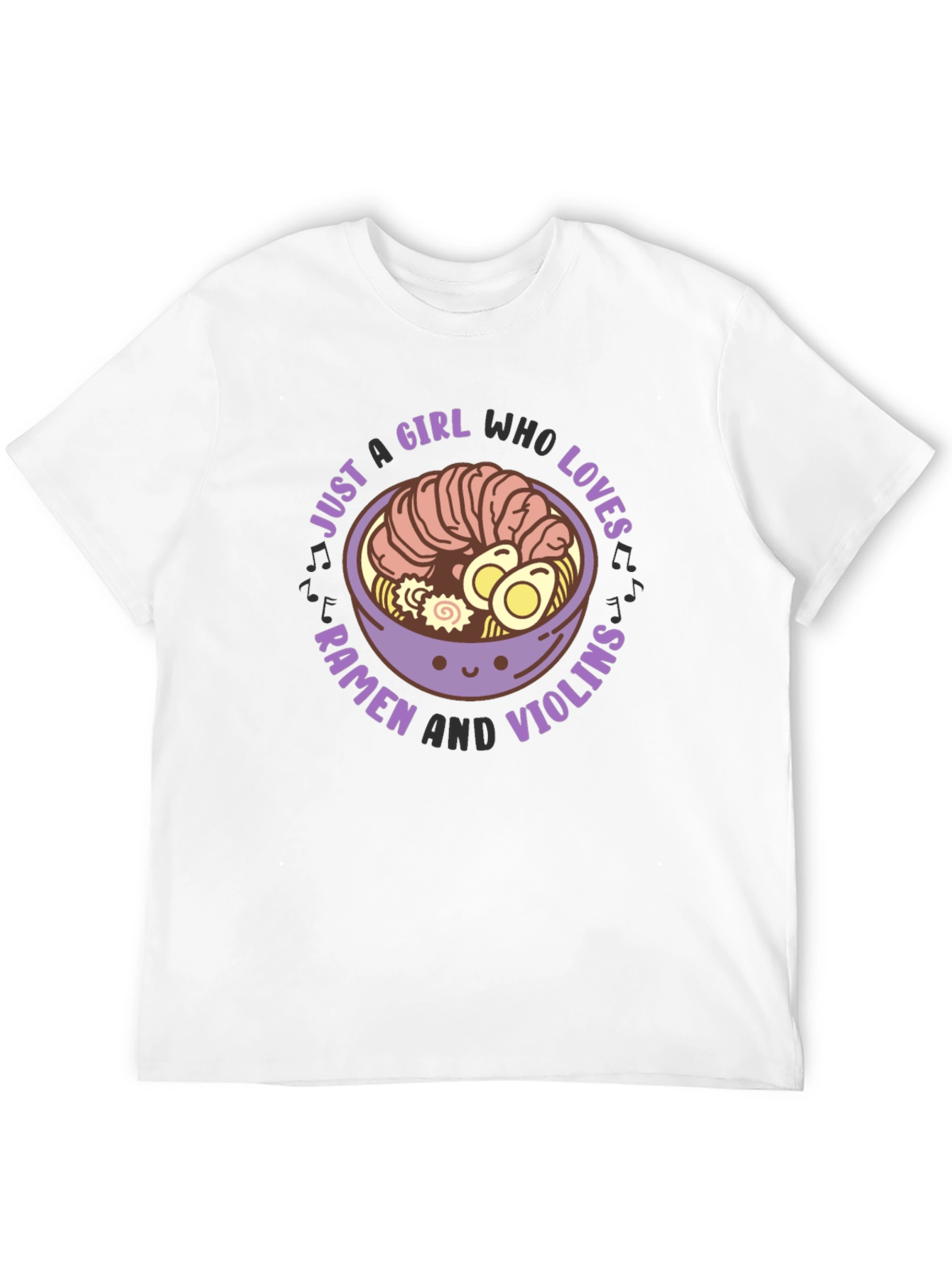 Ramen and Violins Graphic Tee - Girls T-Shirt