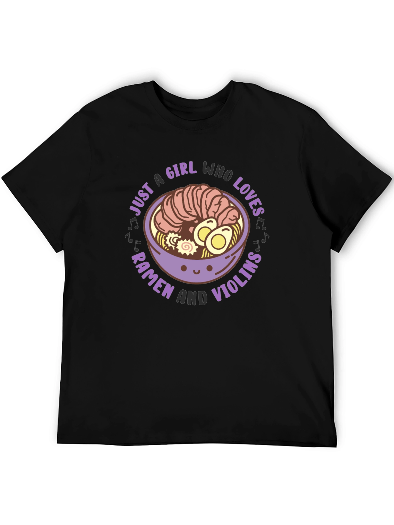 Ramen and Violins Graphic Tee - Girls T-Shirt